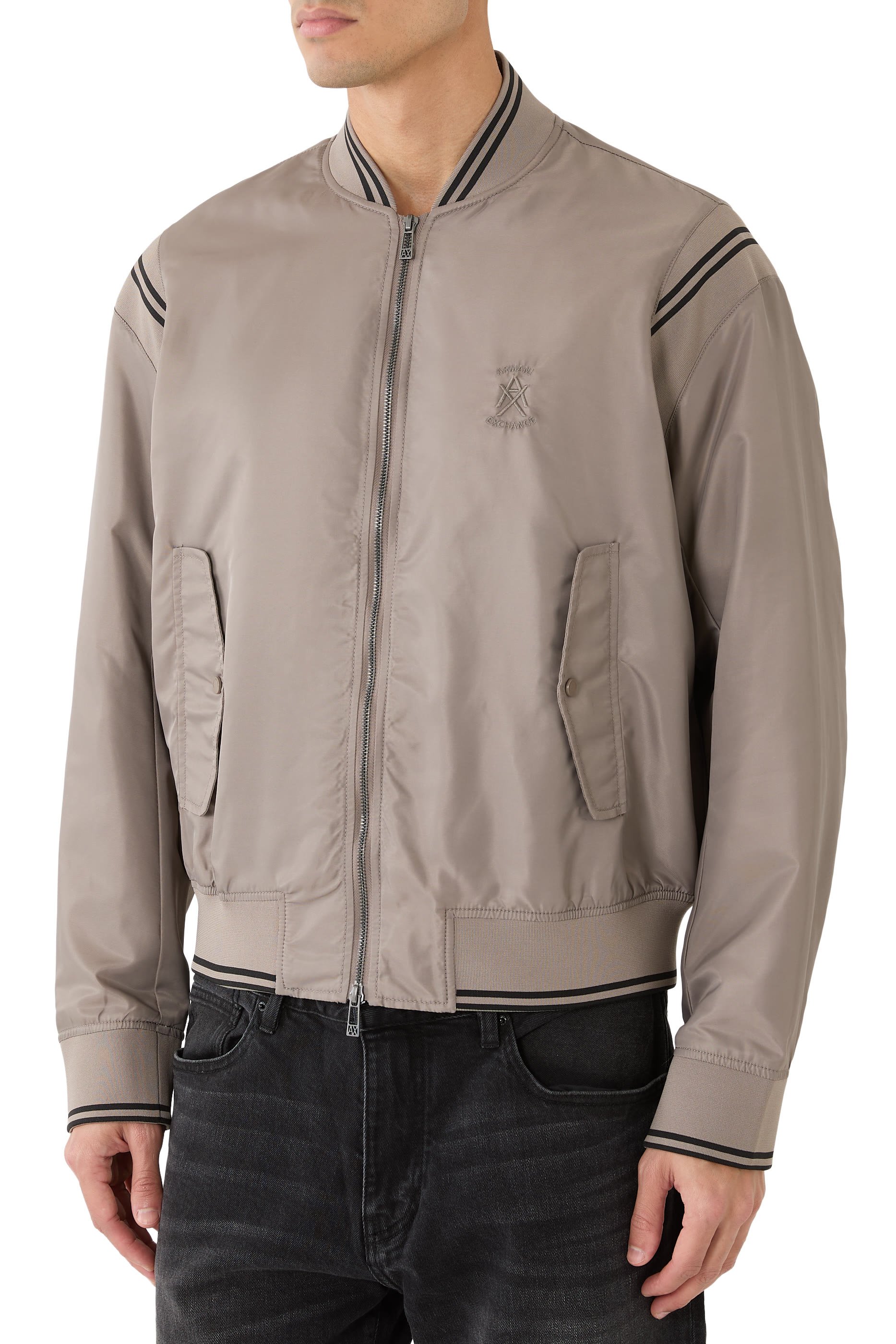 Logo Zipper Blouson Jacket