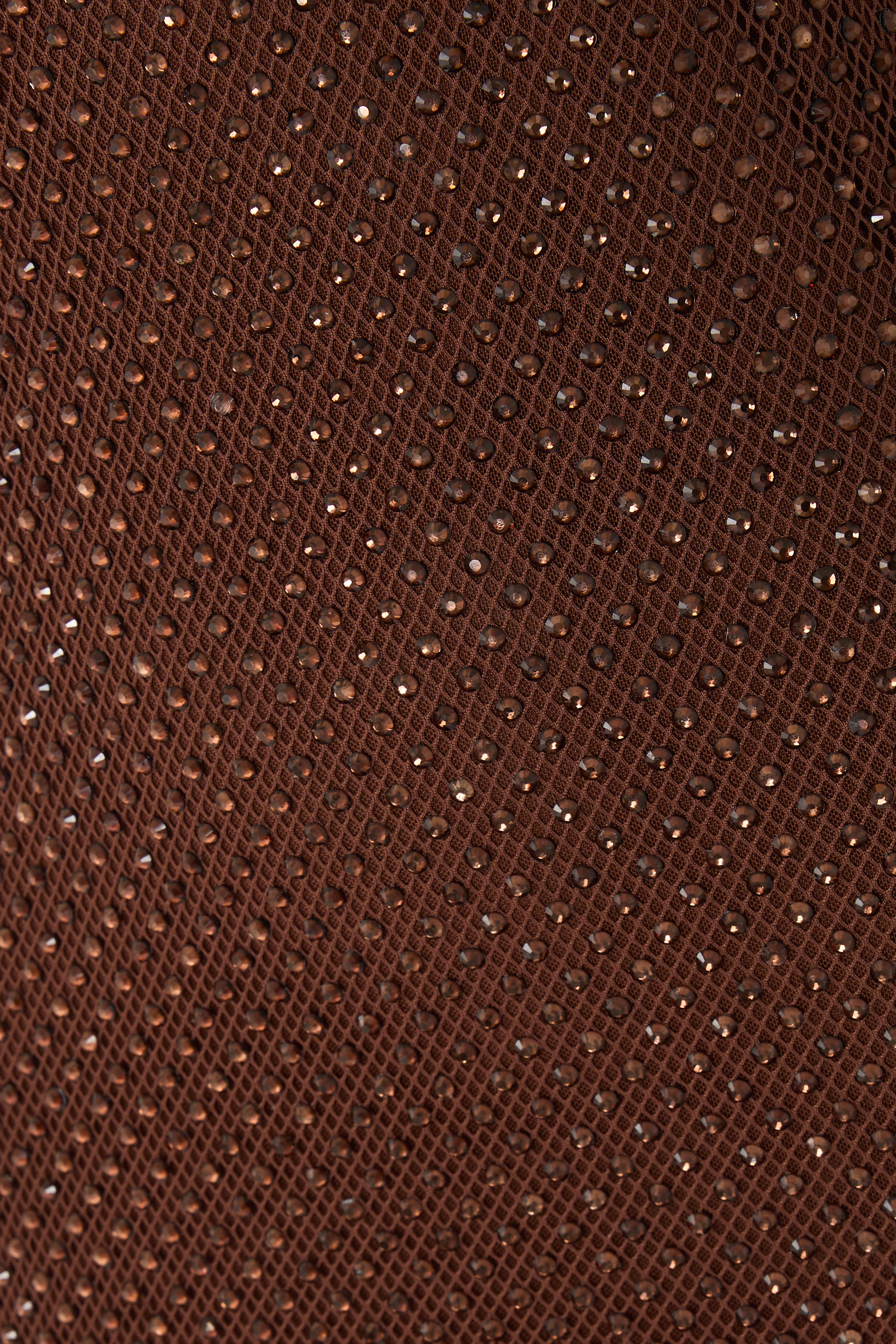 Rhinestone Mesh Maxi Dress