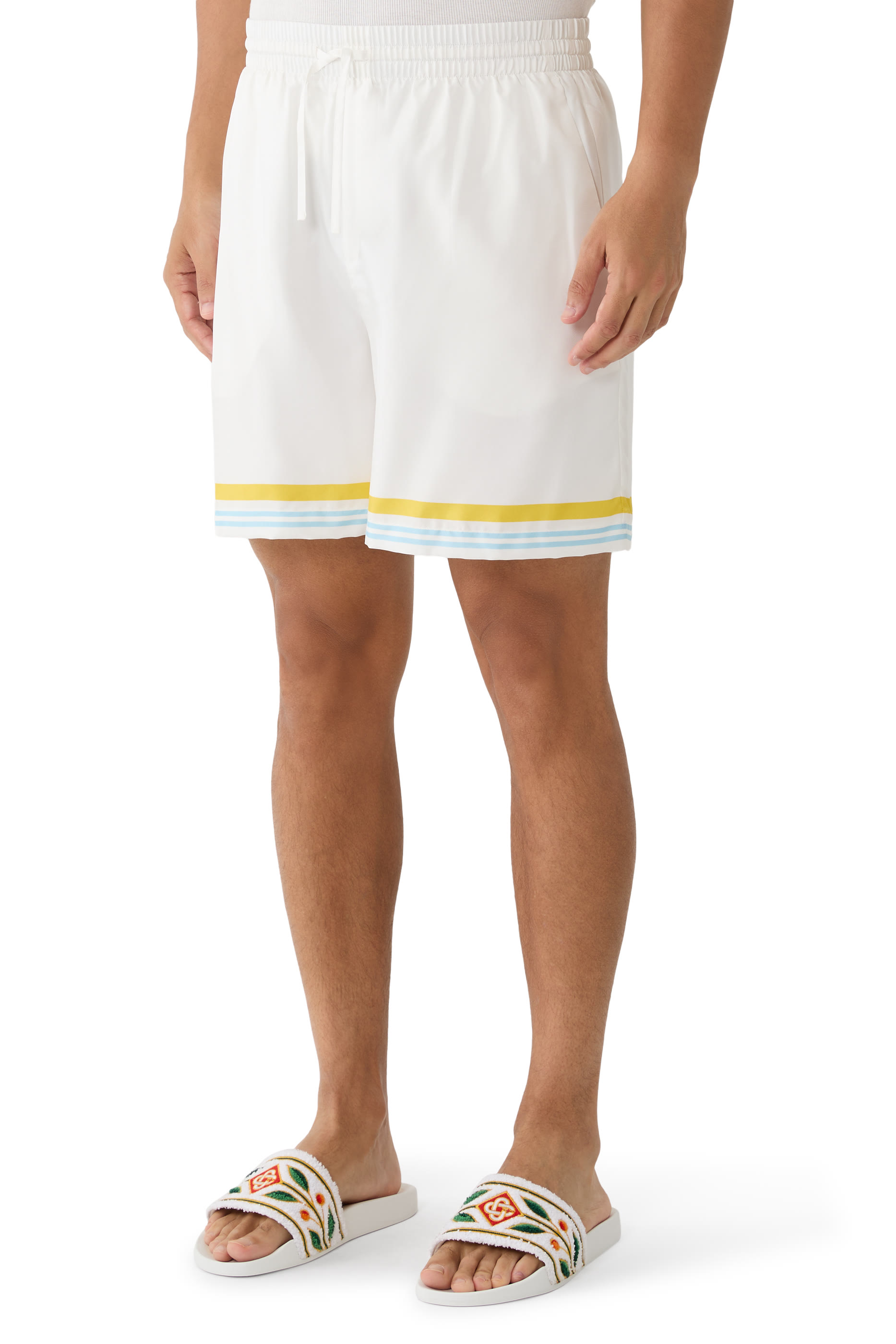 Tennis Landscape Silk Shorts 