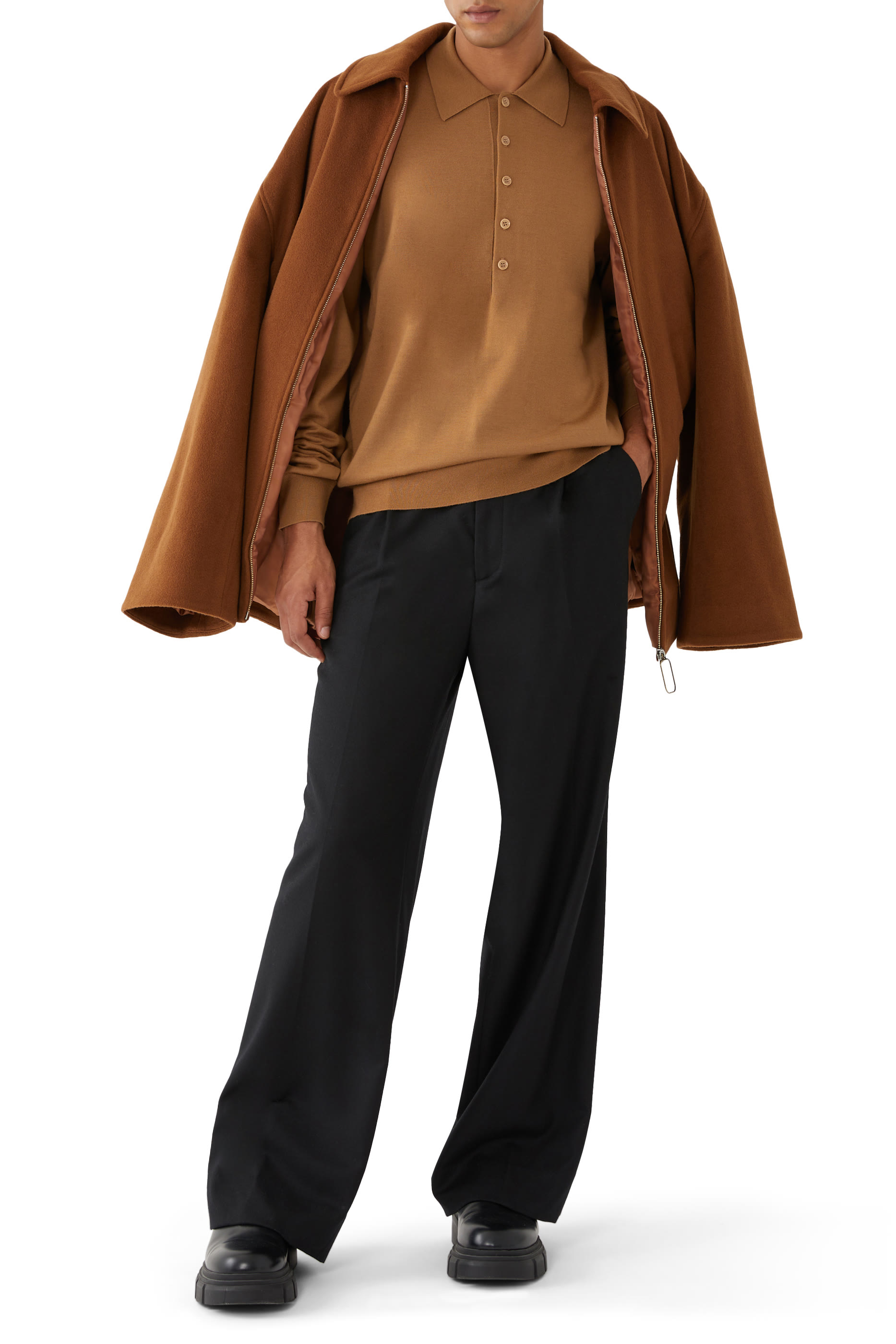 Muano Wool Polo Sweater