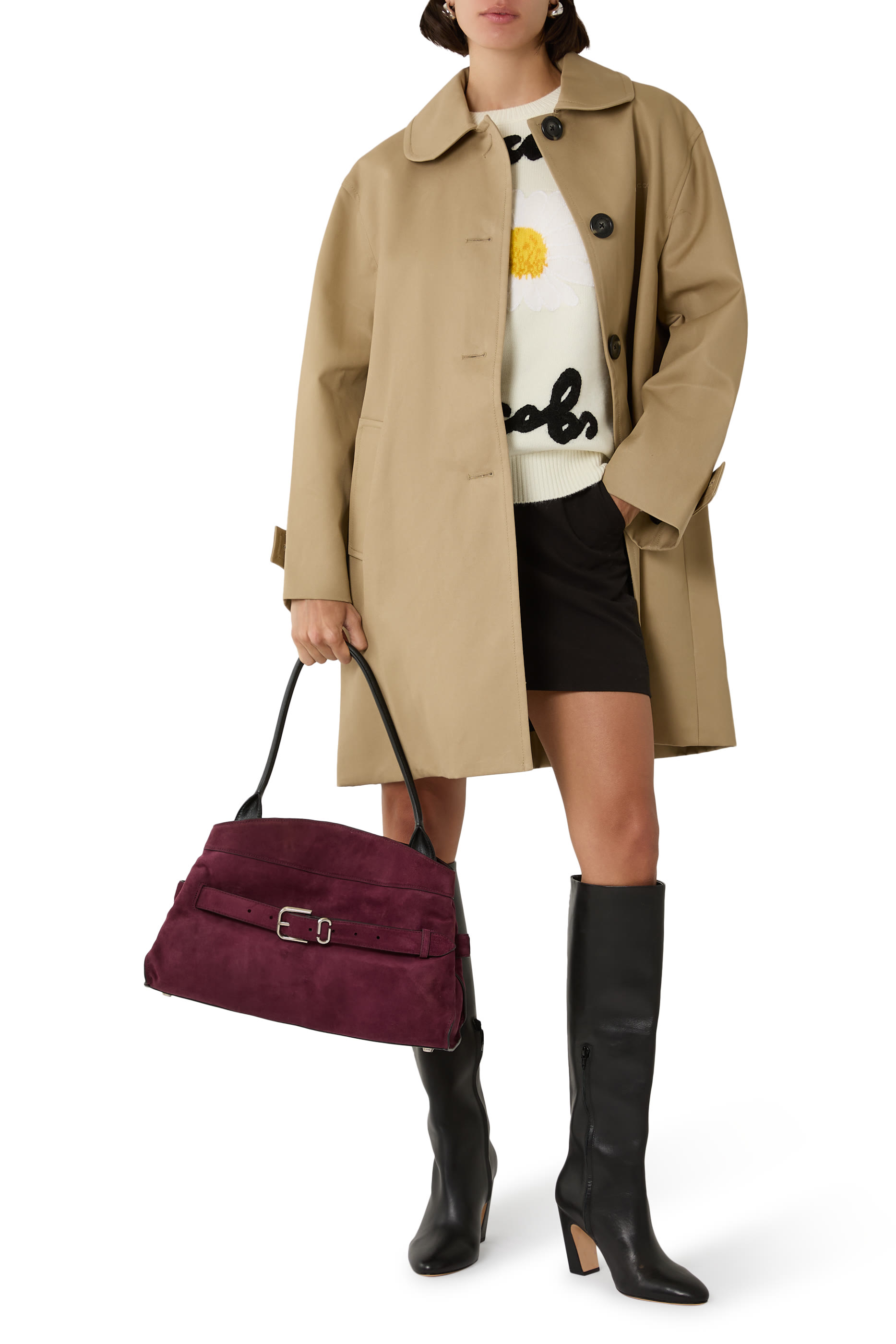 The Suede Dakota Satchel Bag