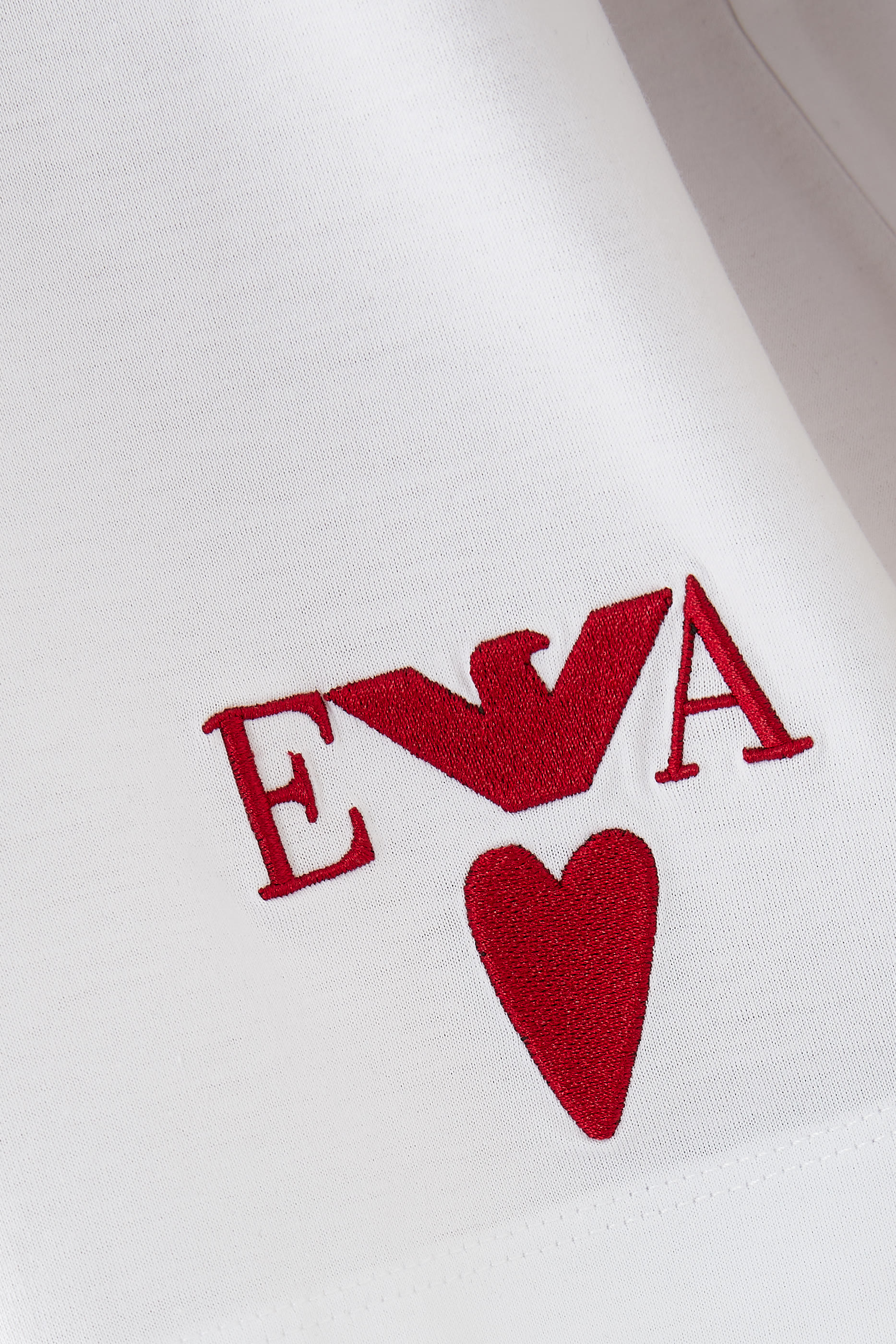 Cropped EA Logo Heart Bottom Valentine's T-Shirt