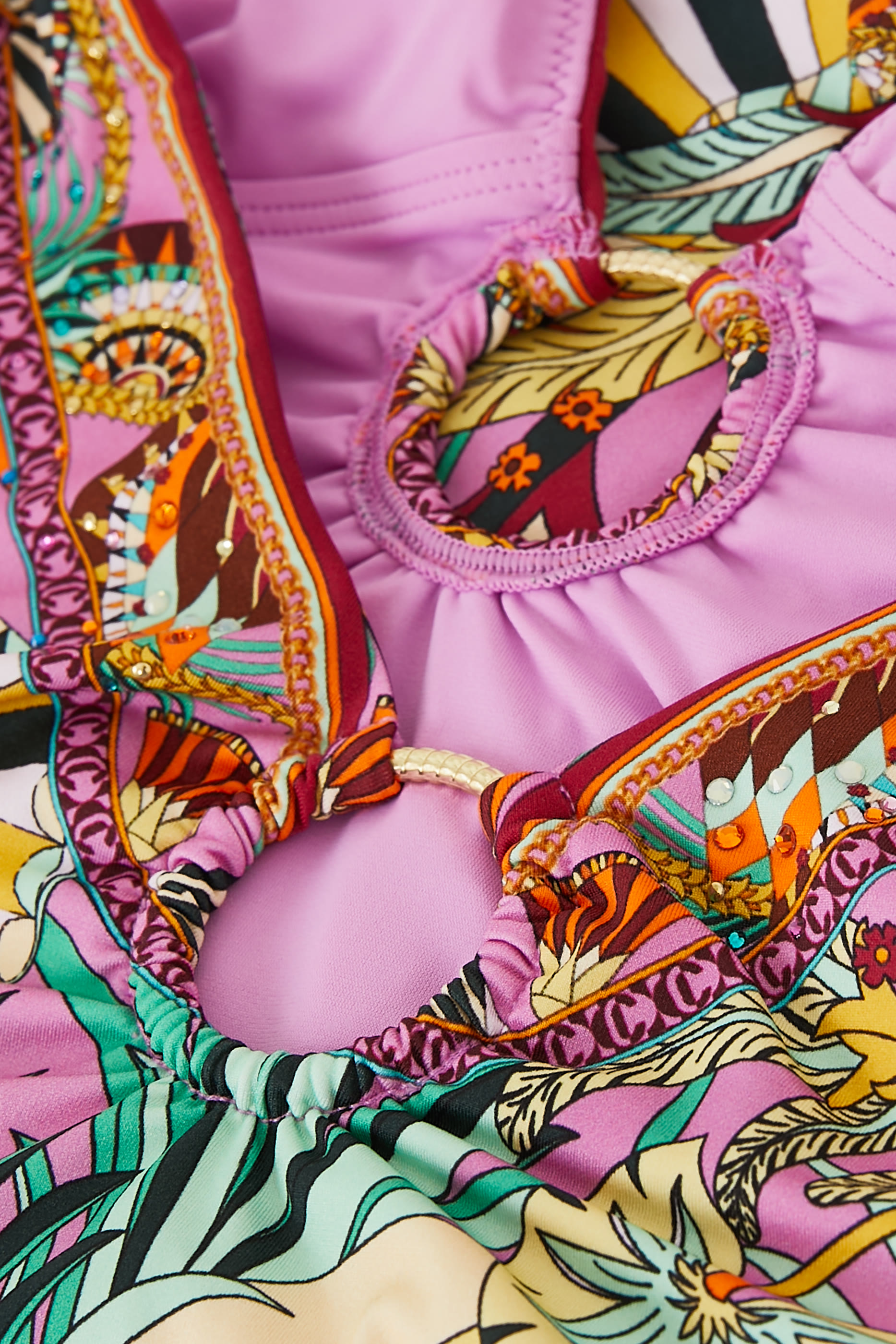 Ring Detail Plunge V One Piece