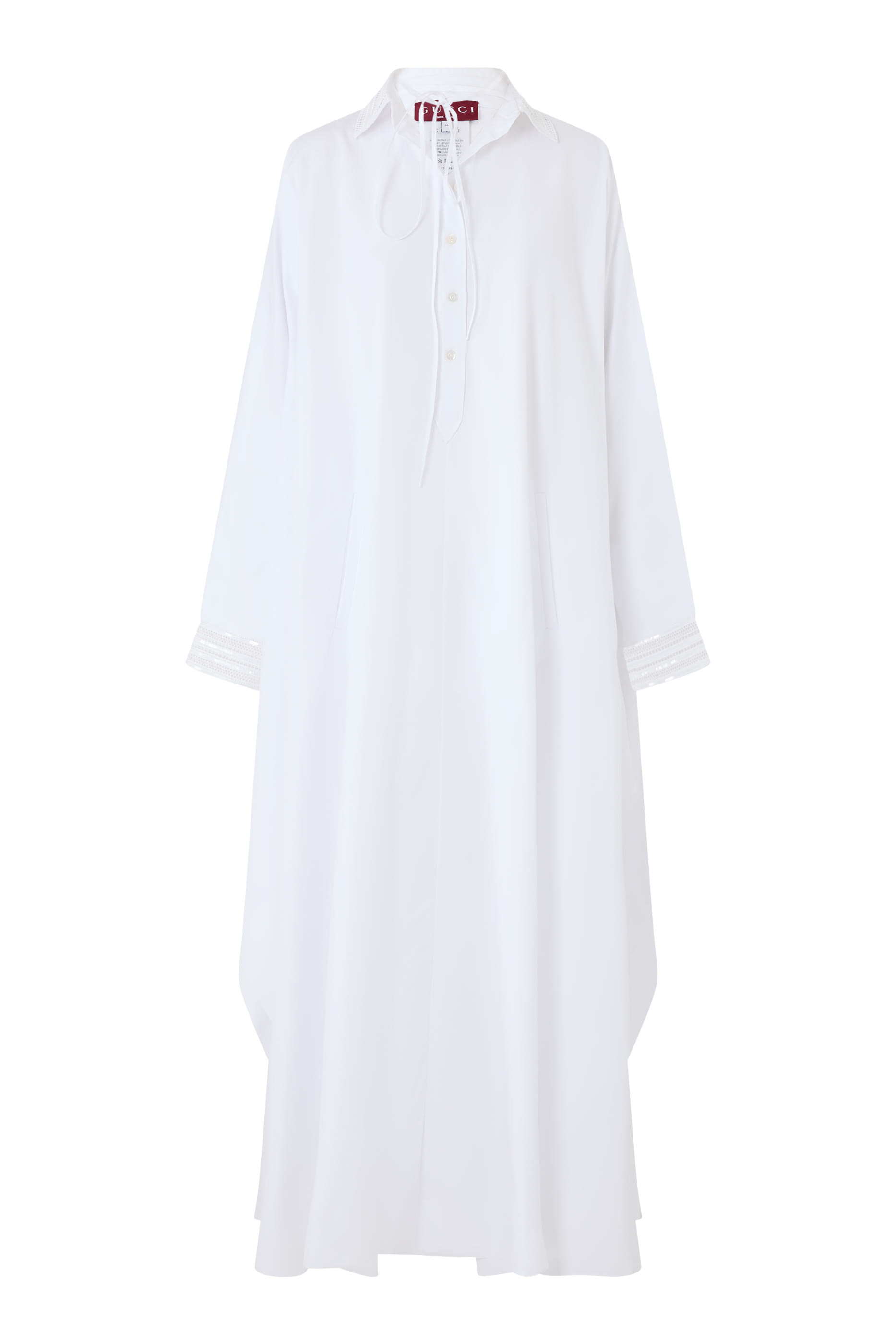 Embossed Heavy Cotton Poplin Dress