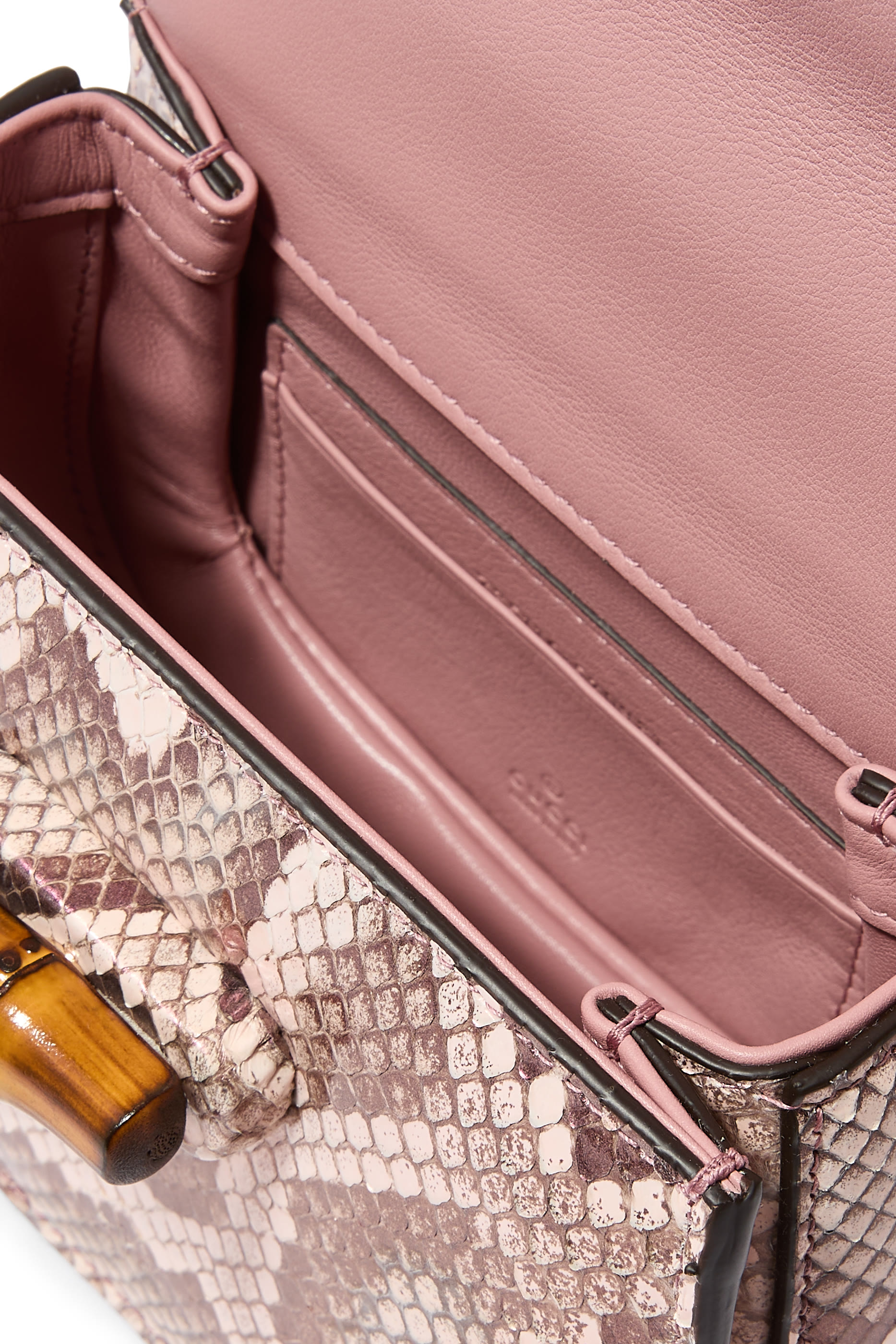 Bamboo 1947 Small Python Top Handle Bag
