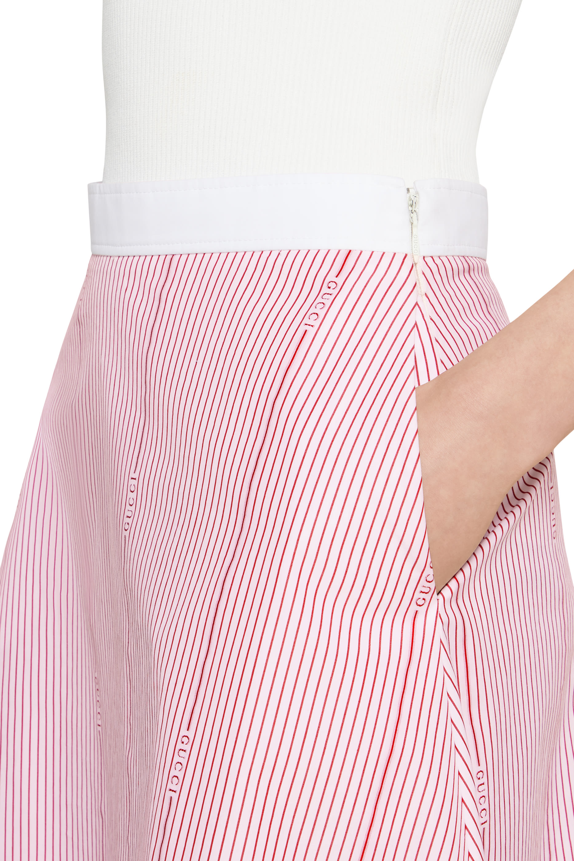 Cotton Fil Coup&eacute; Skirt