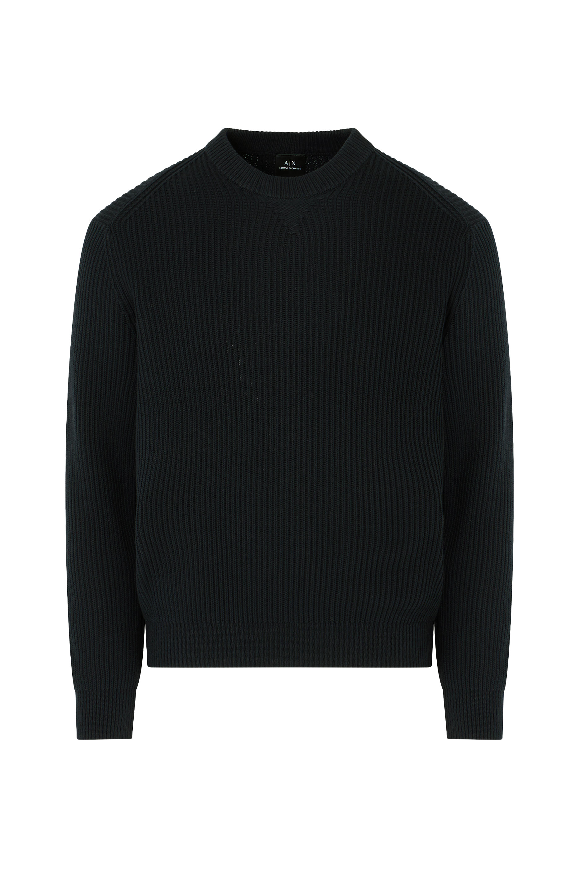 Ribbed Cotton Crewneck Sweater