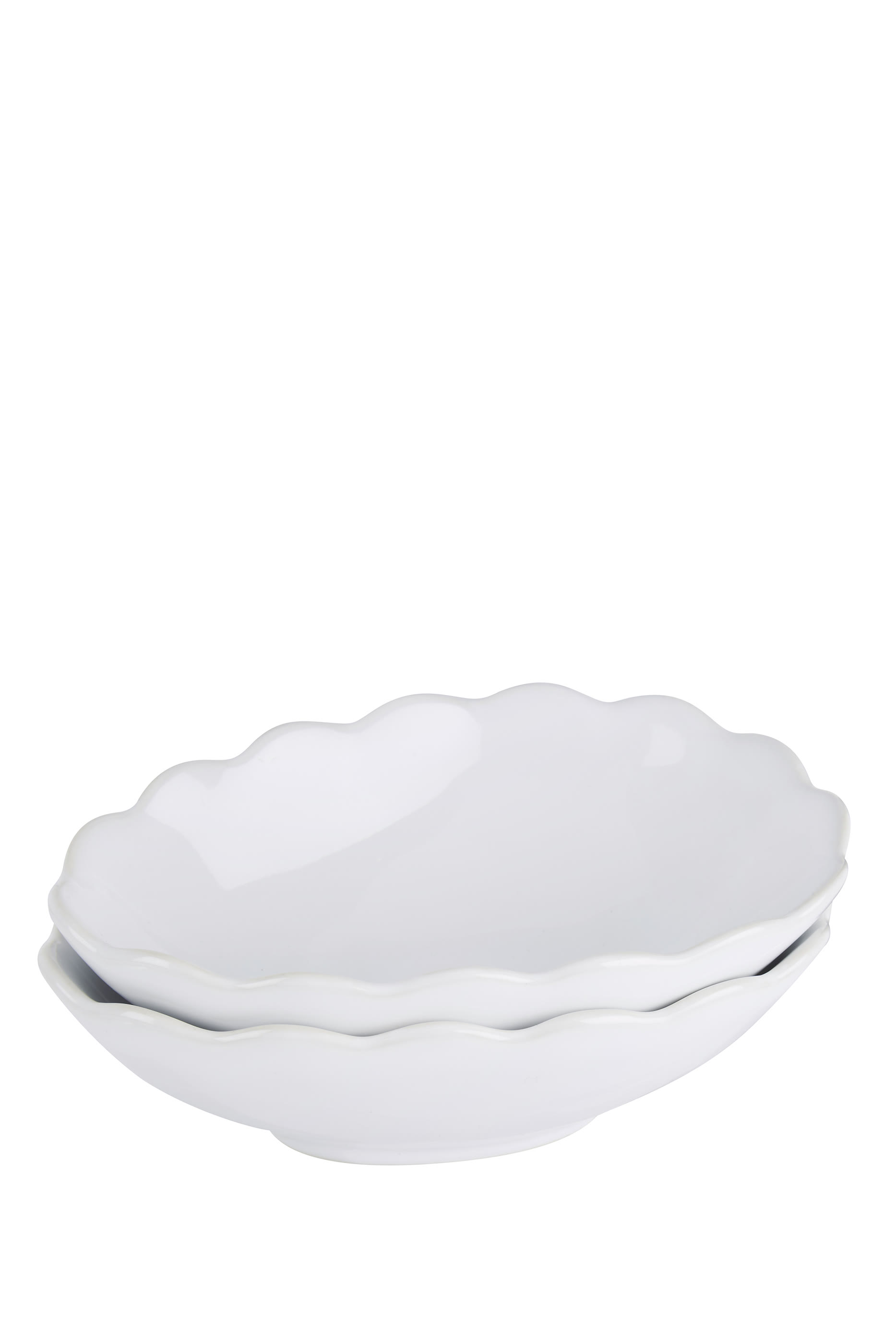 Portobello Scalloped Serving Bowls Set