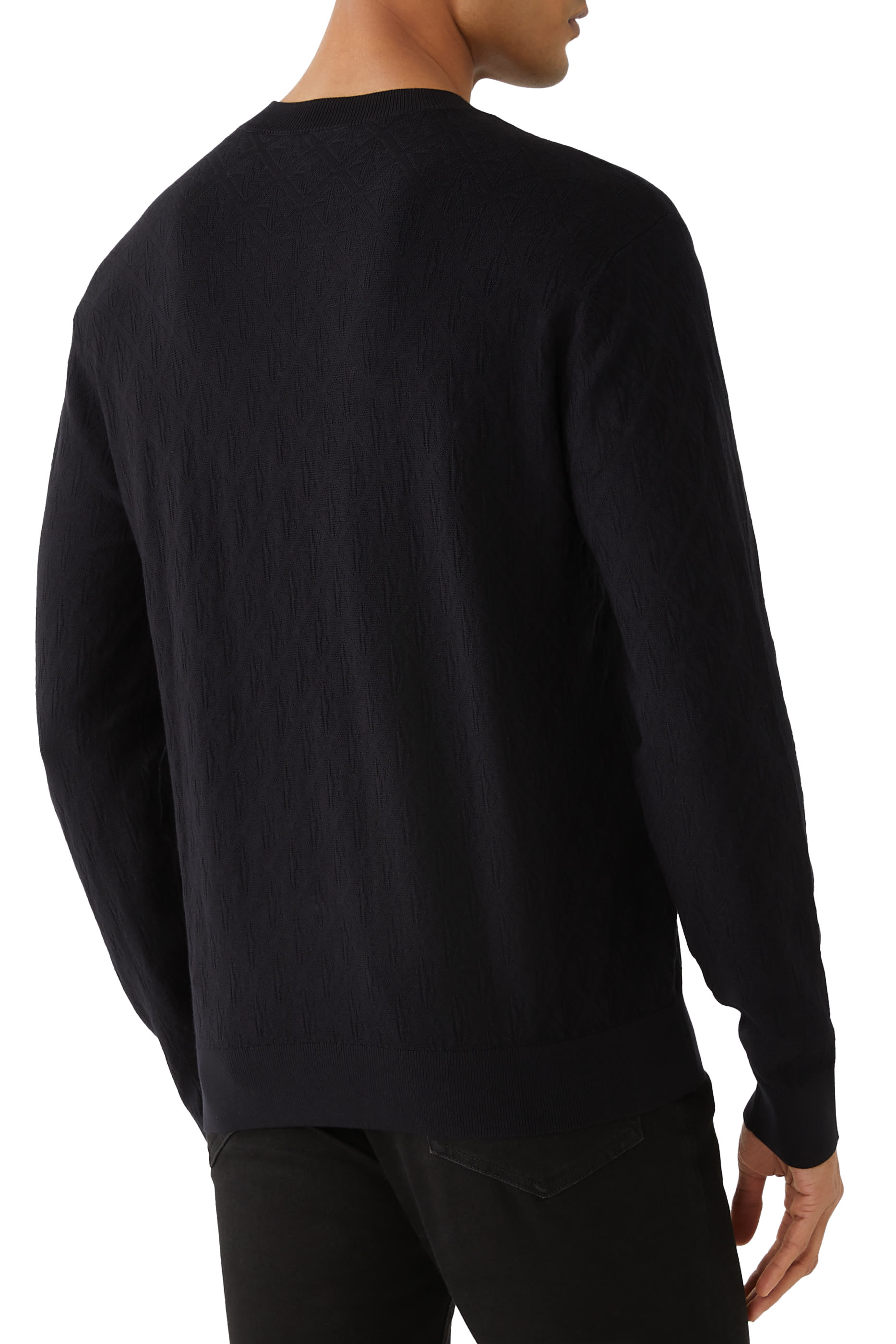 ASV Tone-On-Tone Logo Crewneck Sweater
