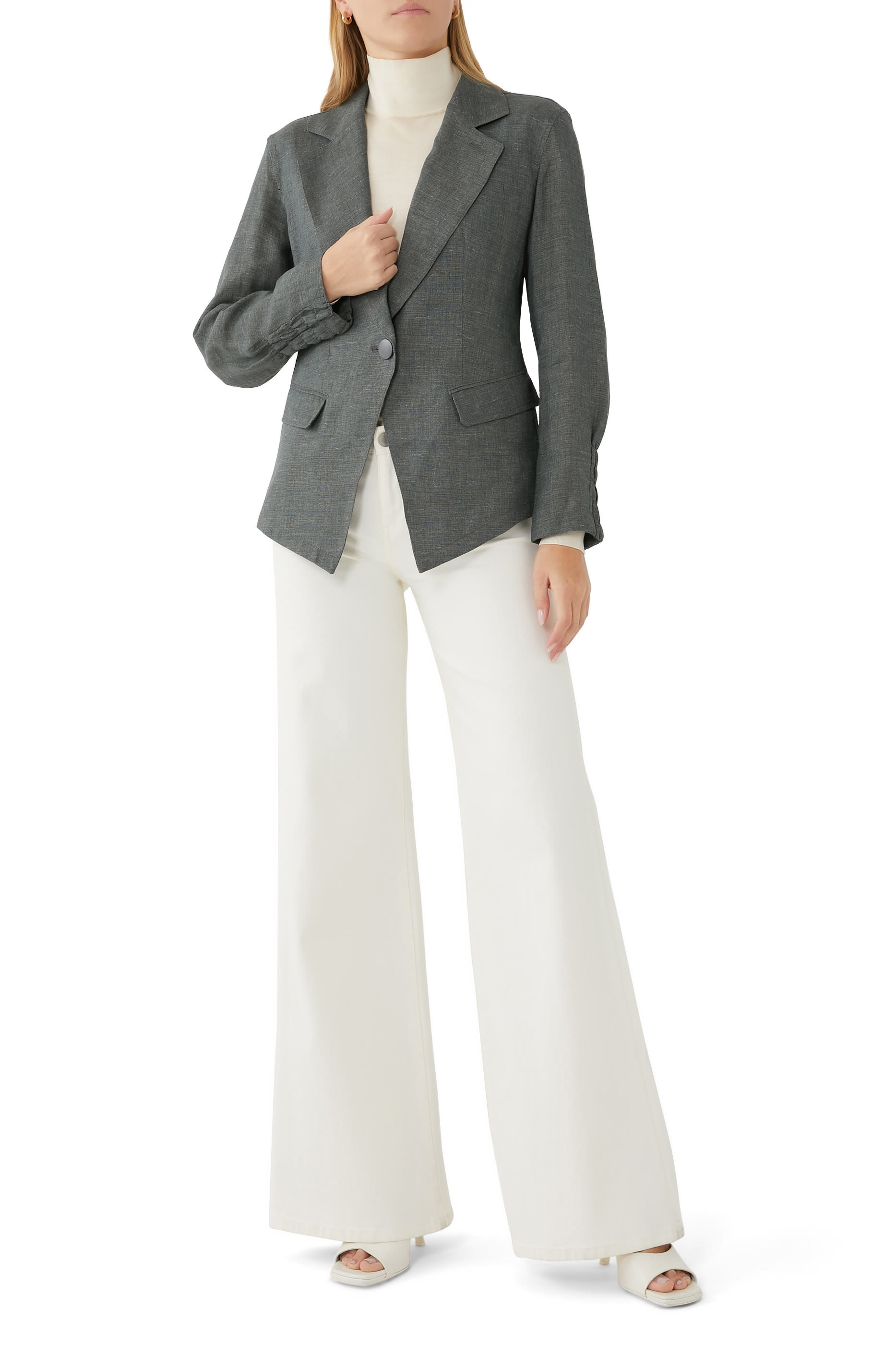 Ruched Detail Blazer