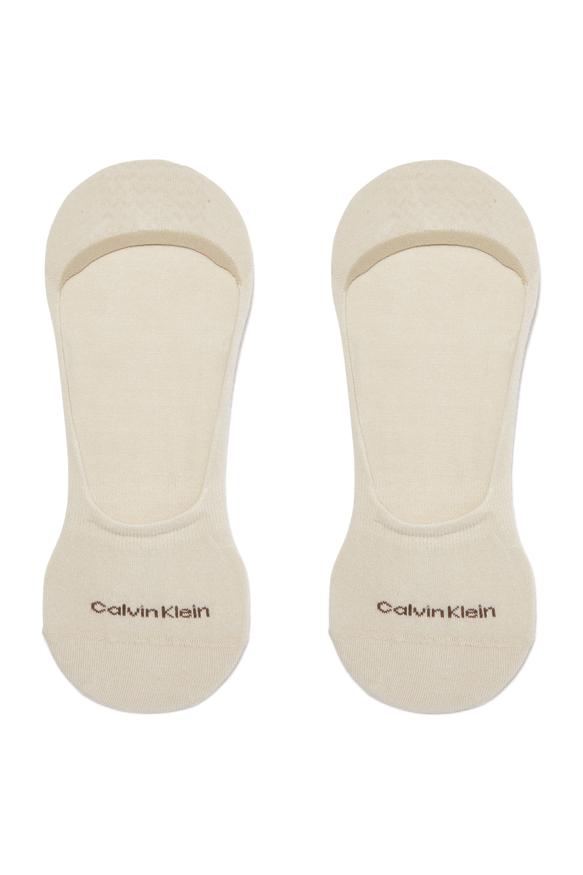 CK Mens Footie Mid Cut Socks, Set of 2