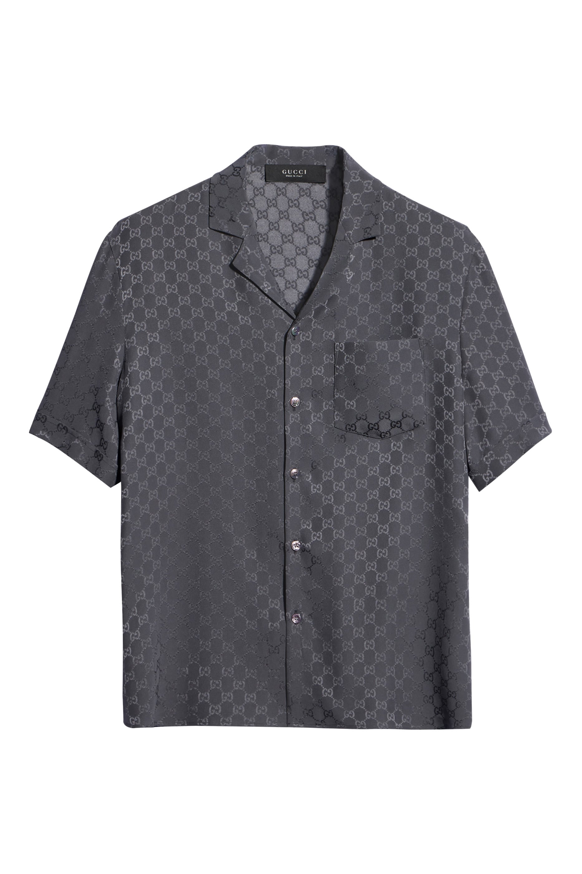 GG Silk Jacquard Bowling Shirt 