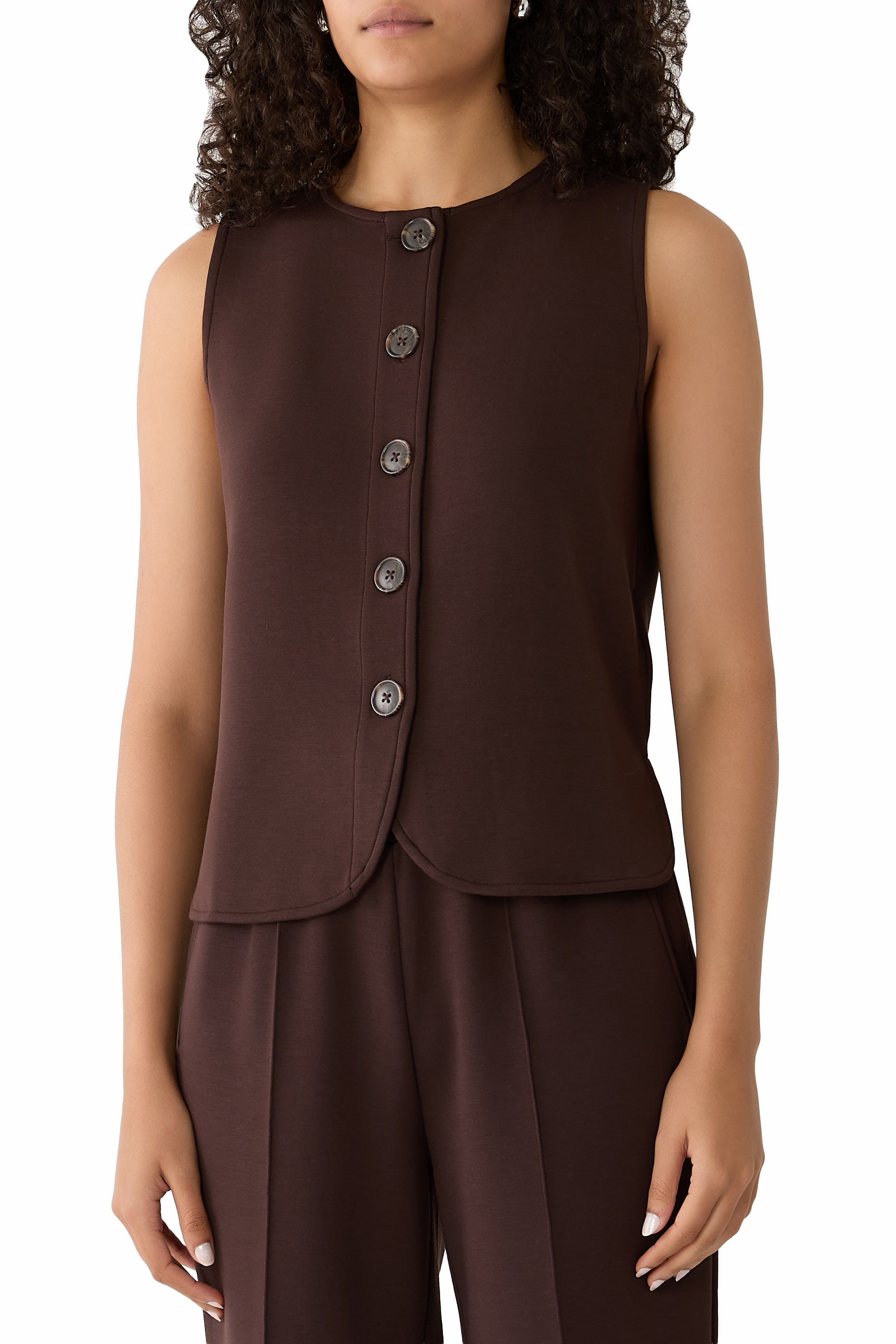 Josie Button-Through Tank Top
