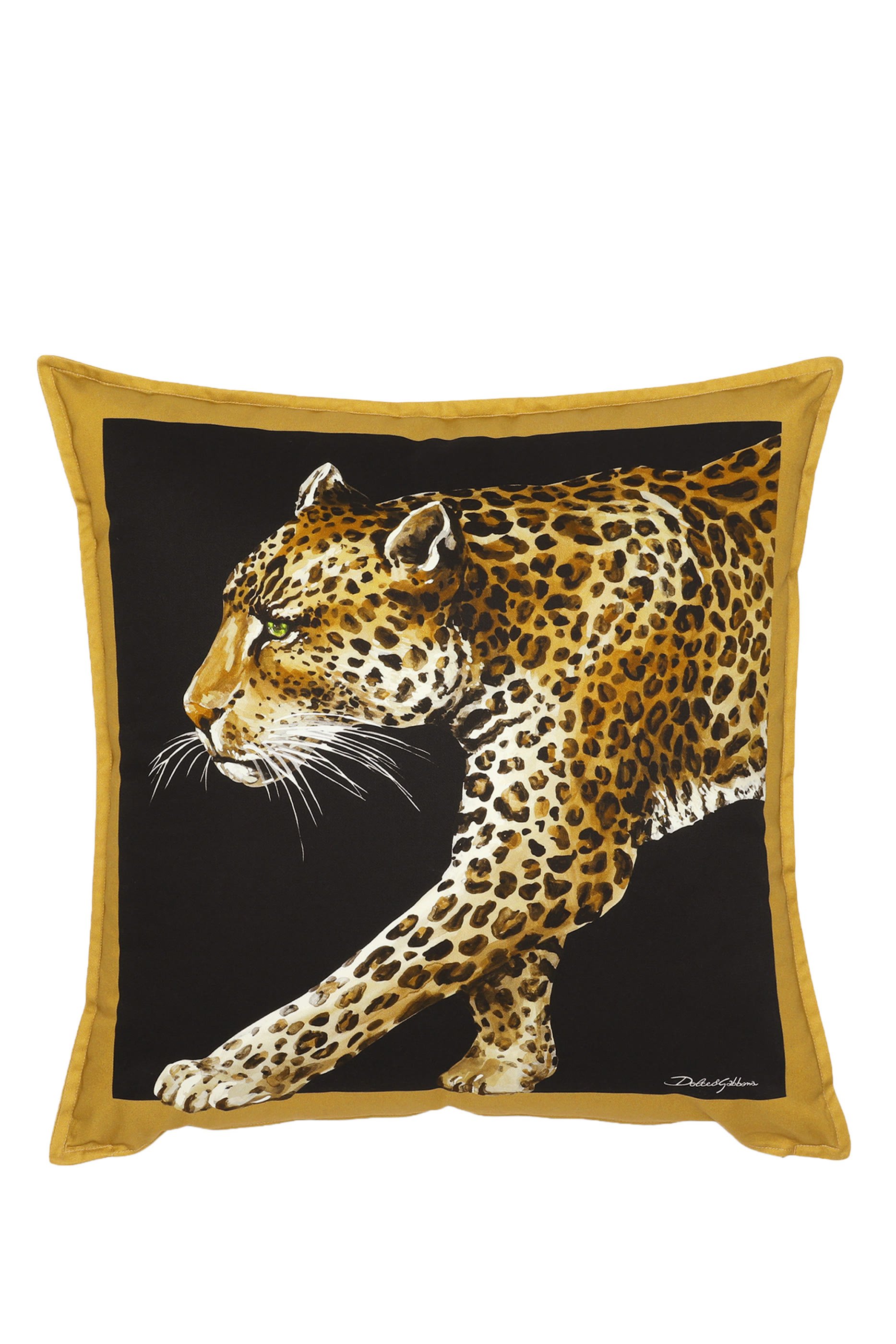 Leopard Medium Canvas Cushion