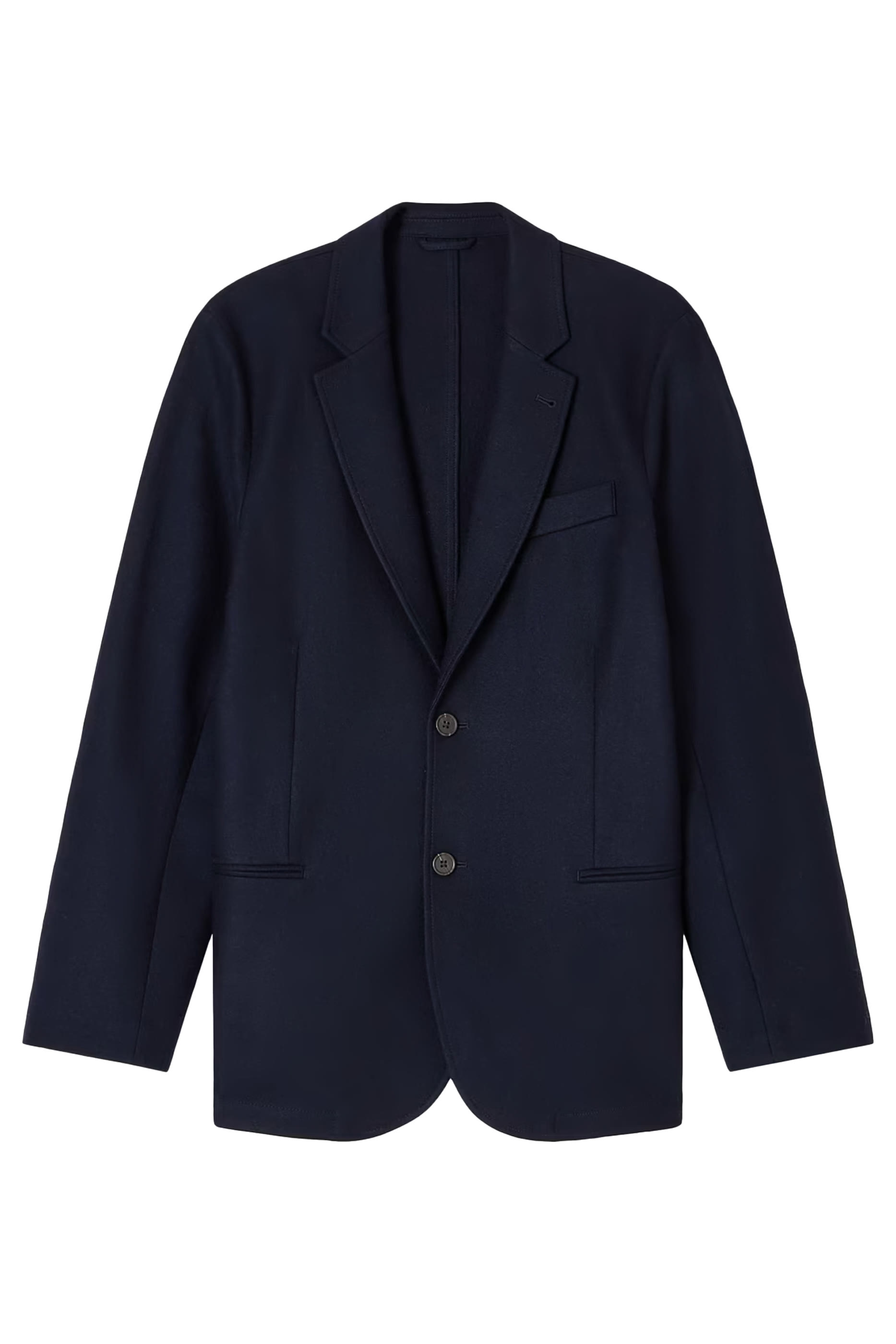 Travel Essentials Single-Breasted Virgin-Wool Flannel Blazer