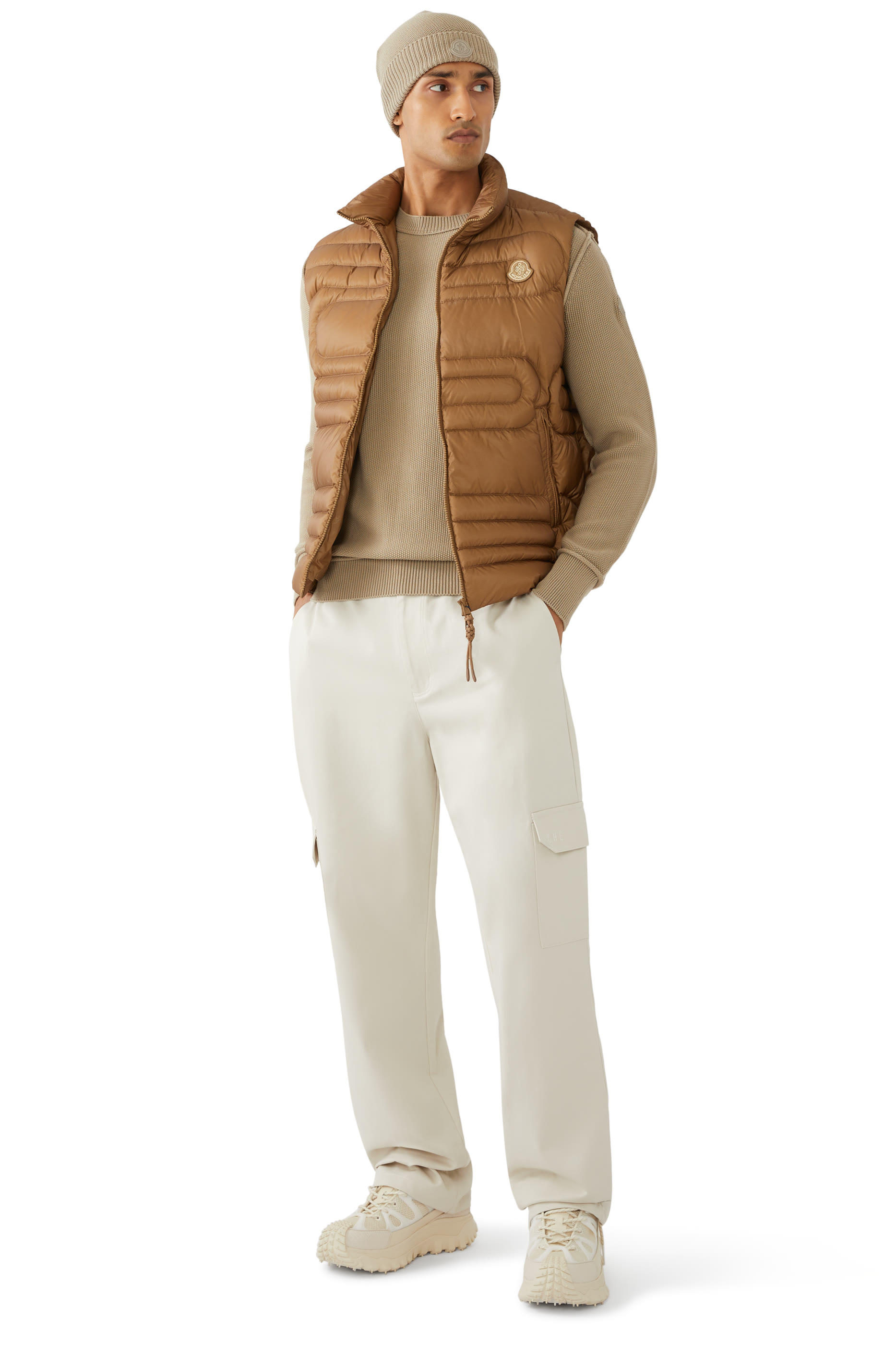 Emeishan Snake-Quilted Down Gilet