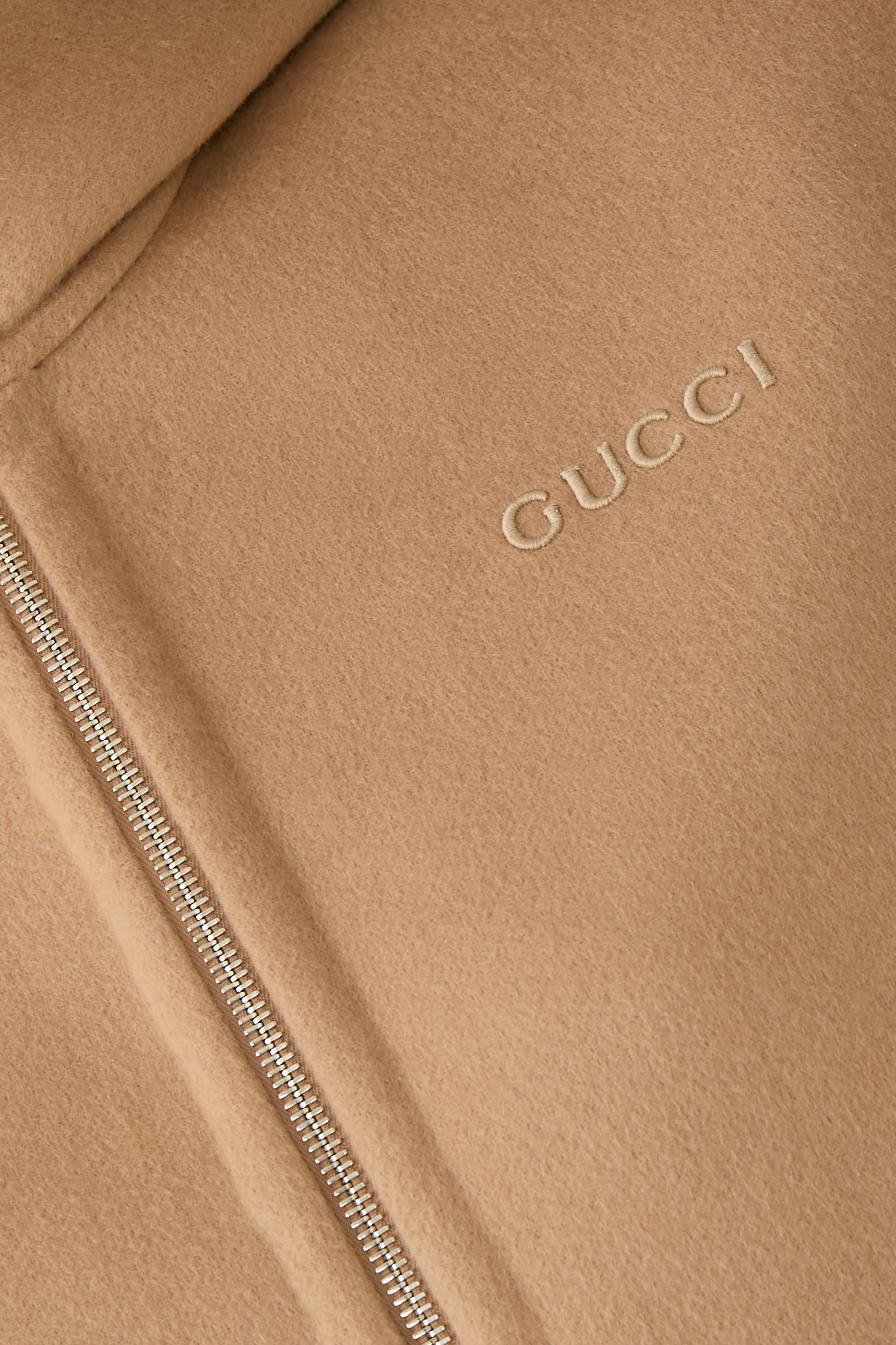 Embroidered Wool and Silk Hooded Jacket