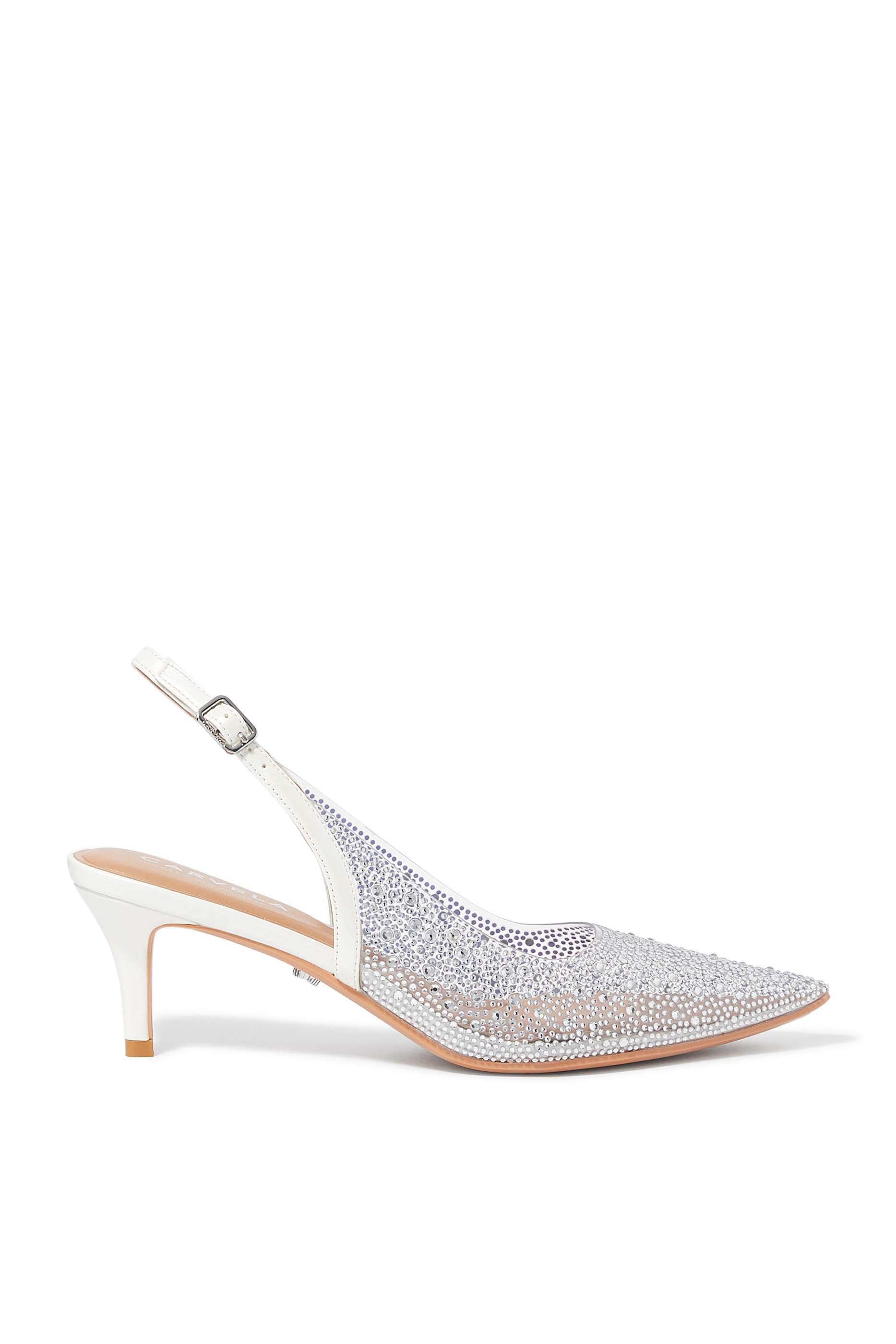 Positano 70 Vinyl Sling Back Pumps