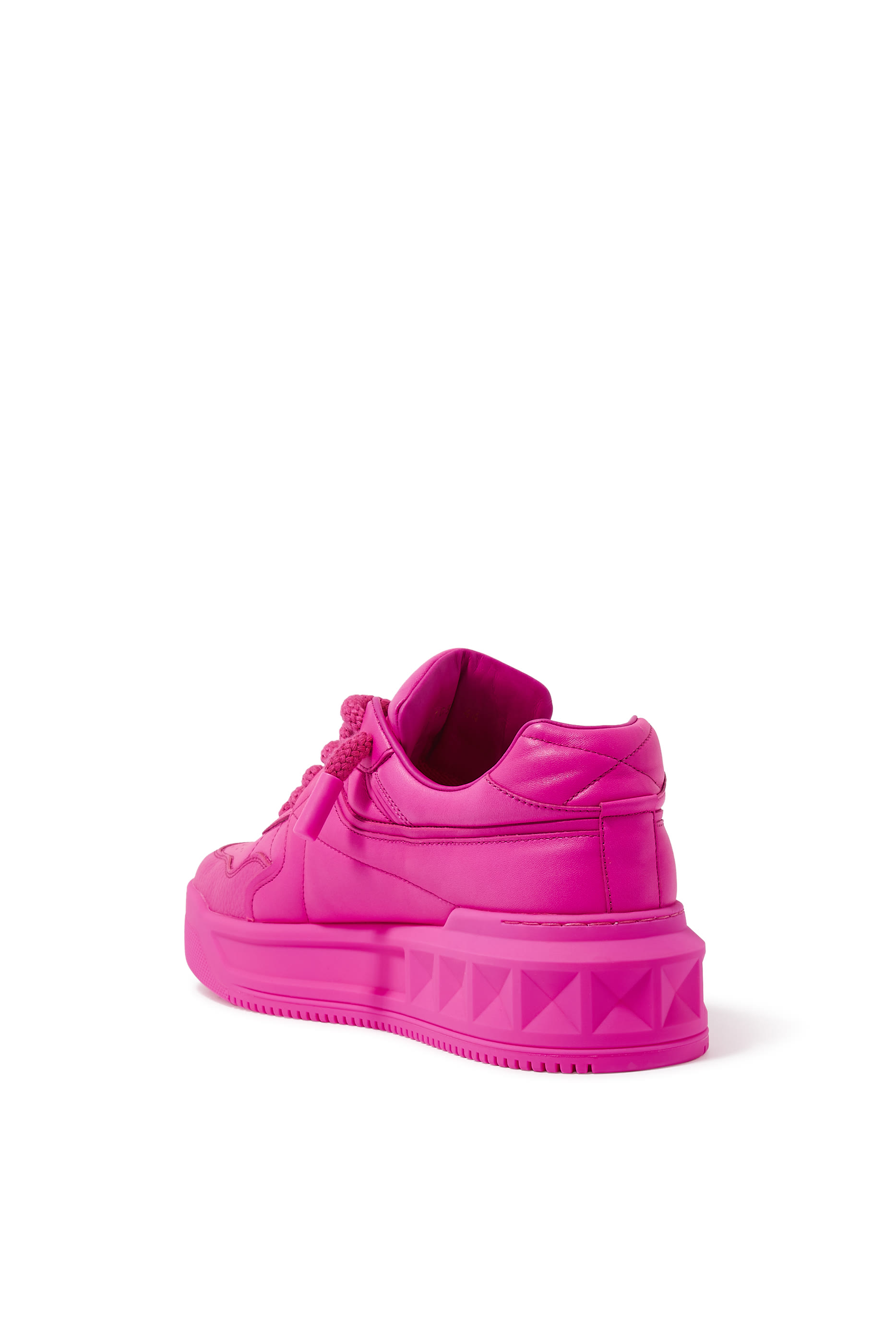 One Stud Low-Top Leather Sneakers