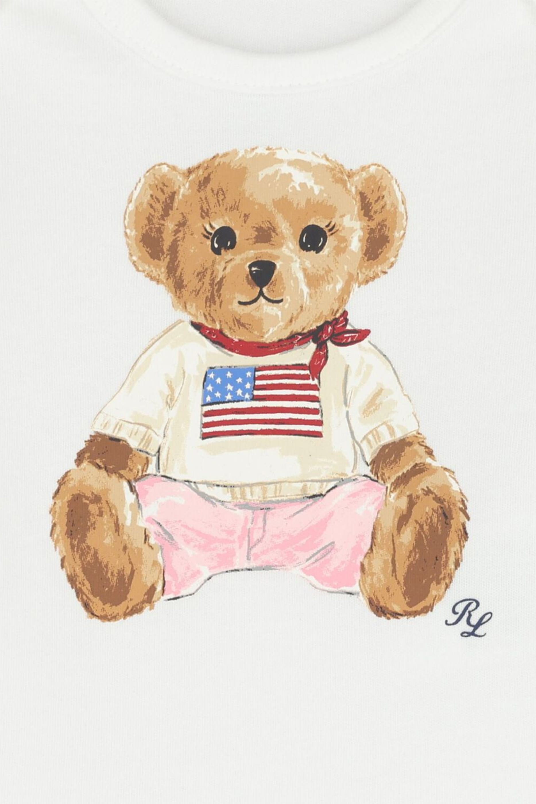 Kids Bear-Print Babygrow Set