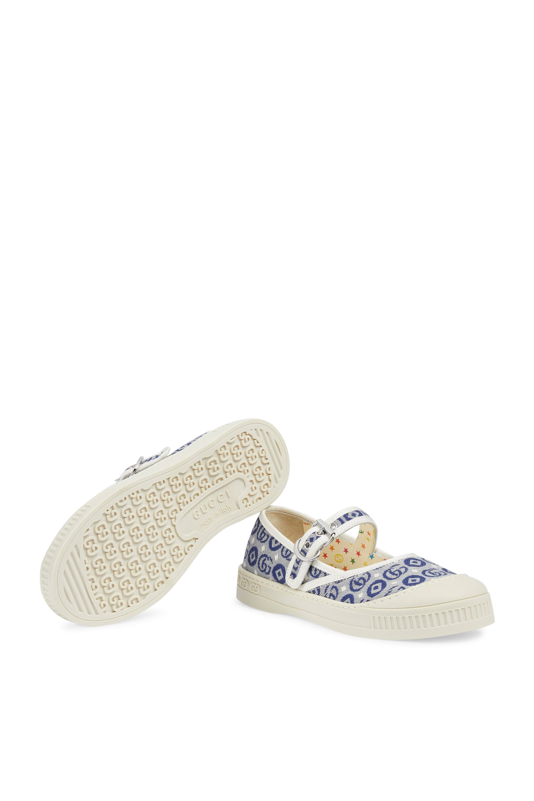 Kids Double G Canvas Ballet Flats