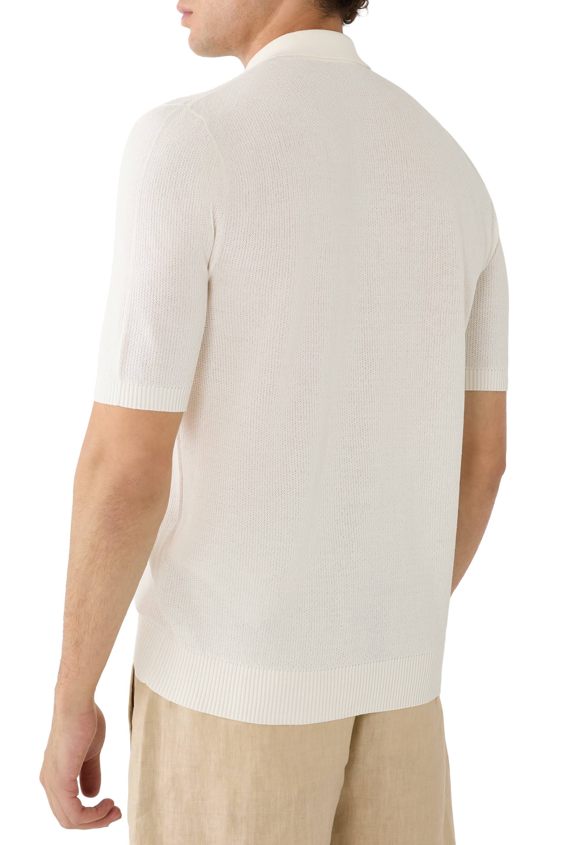 Half Zip Polo T-Shirt
