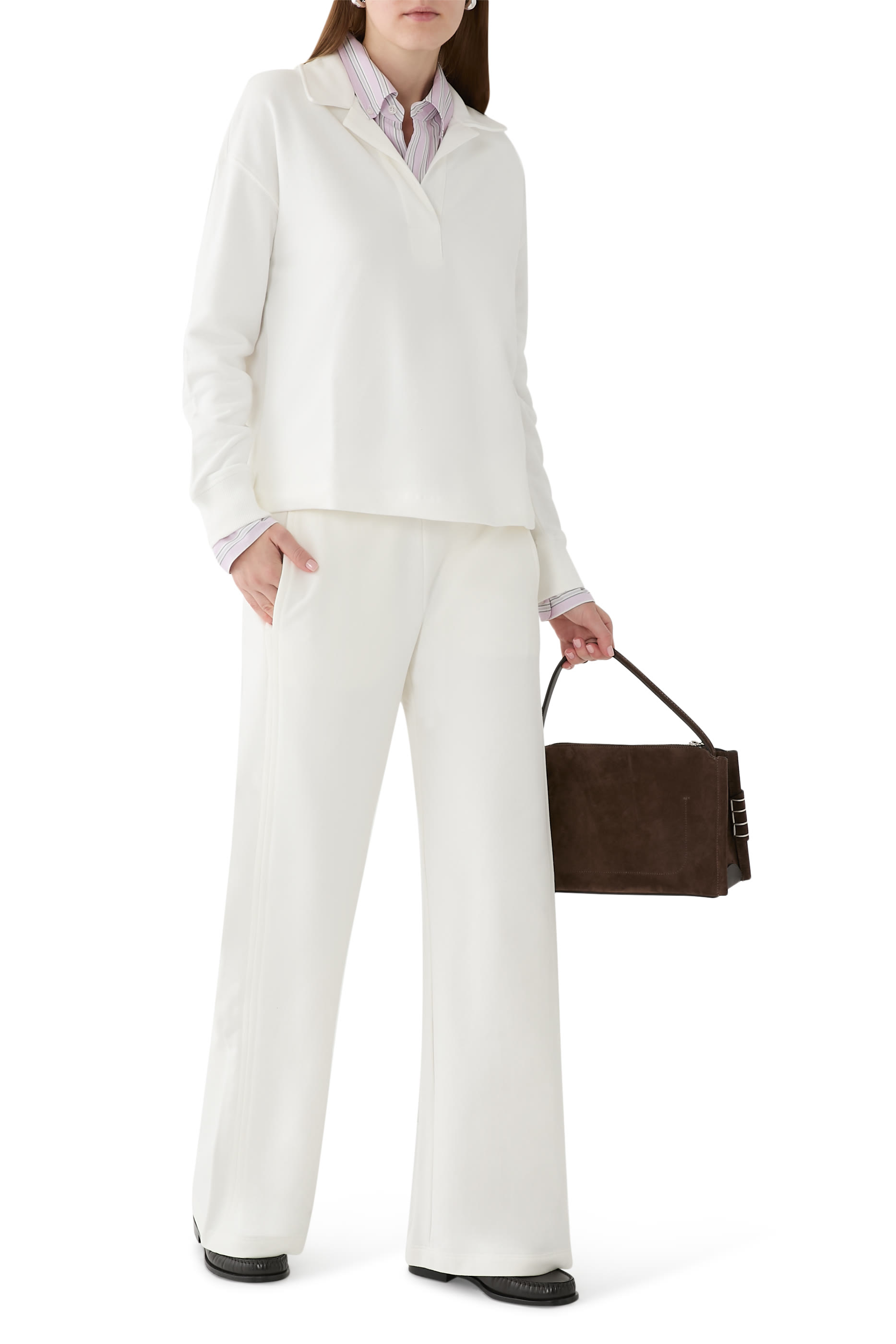 Organic Cotton Travel Wide Leg Trousers