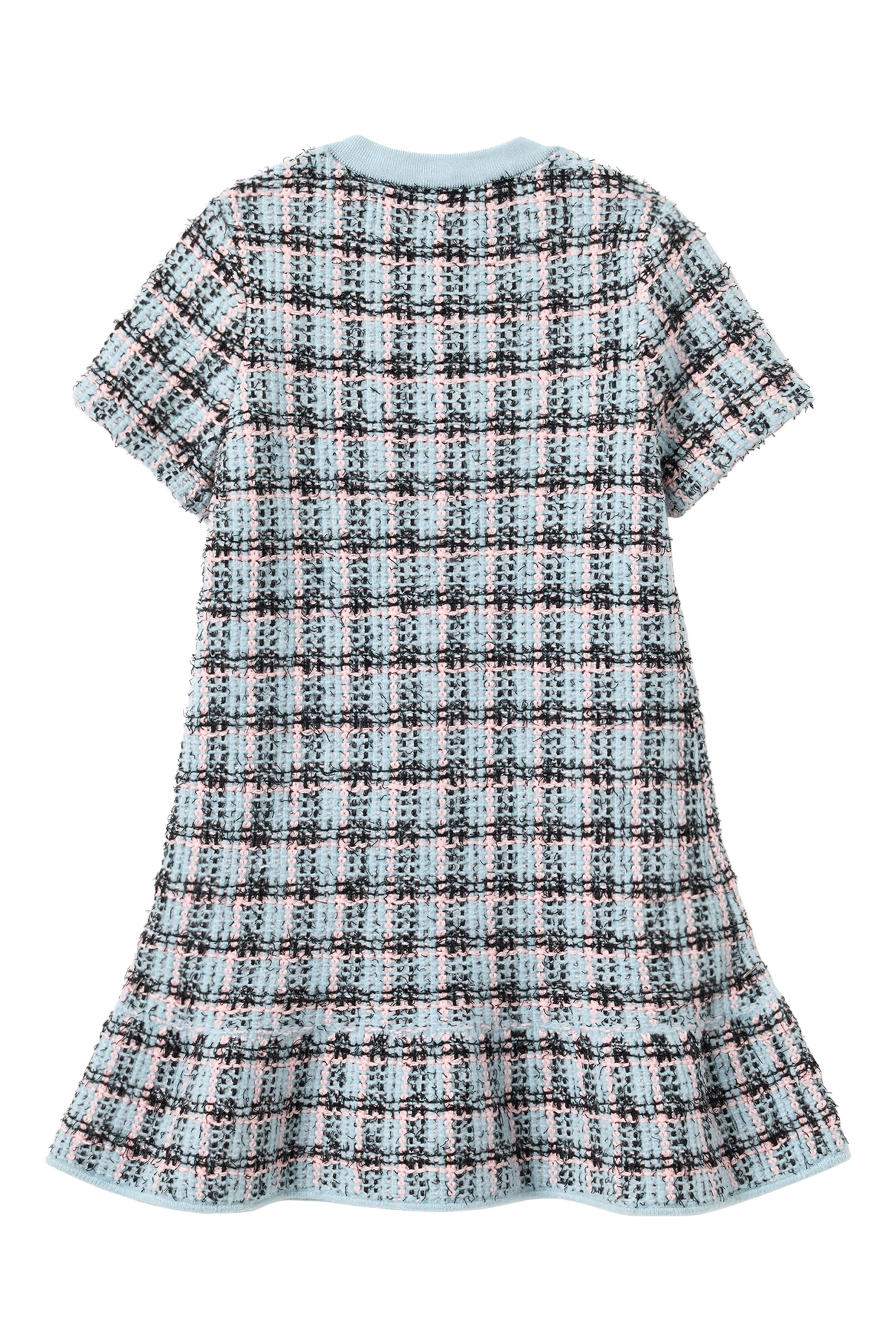Kids Textured Stripe Knit Dress