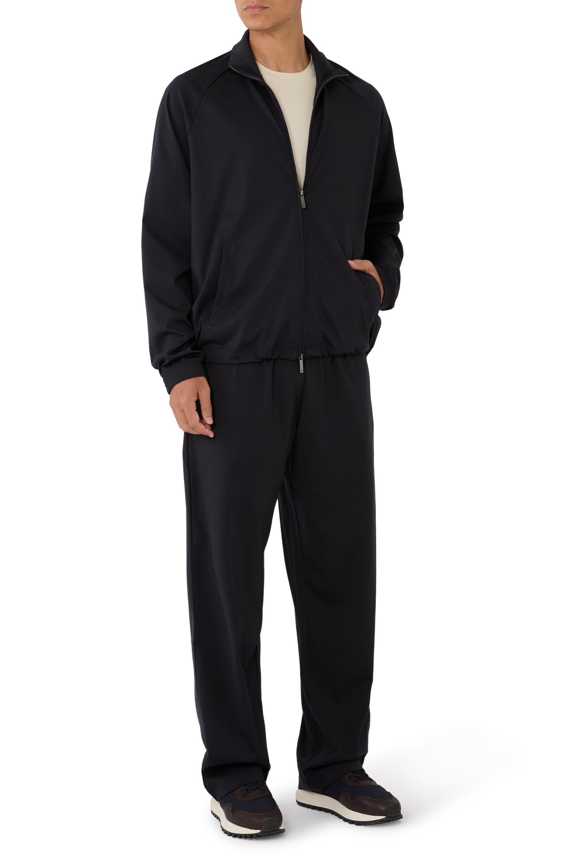 Interlock Jersey Full-Zip Sweatshirt