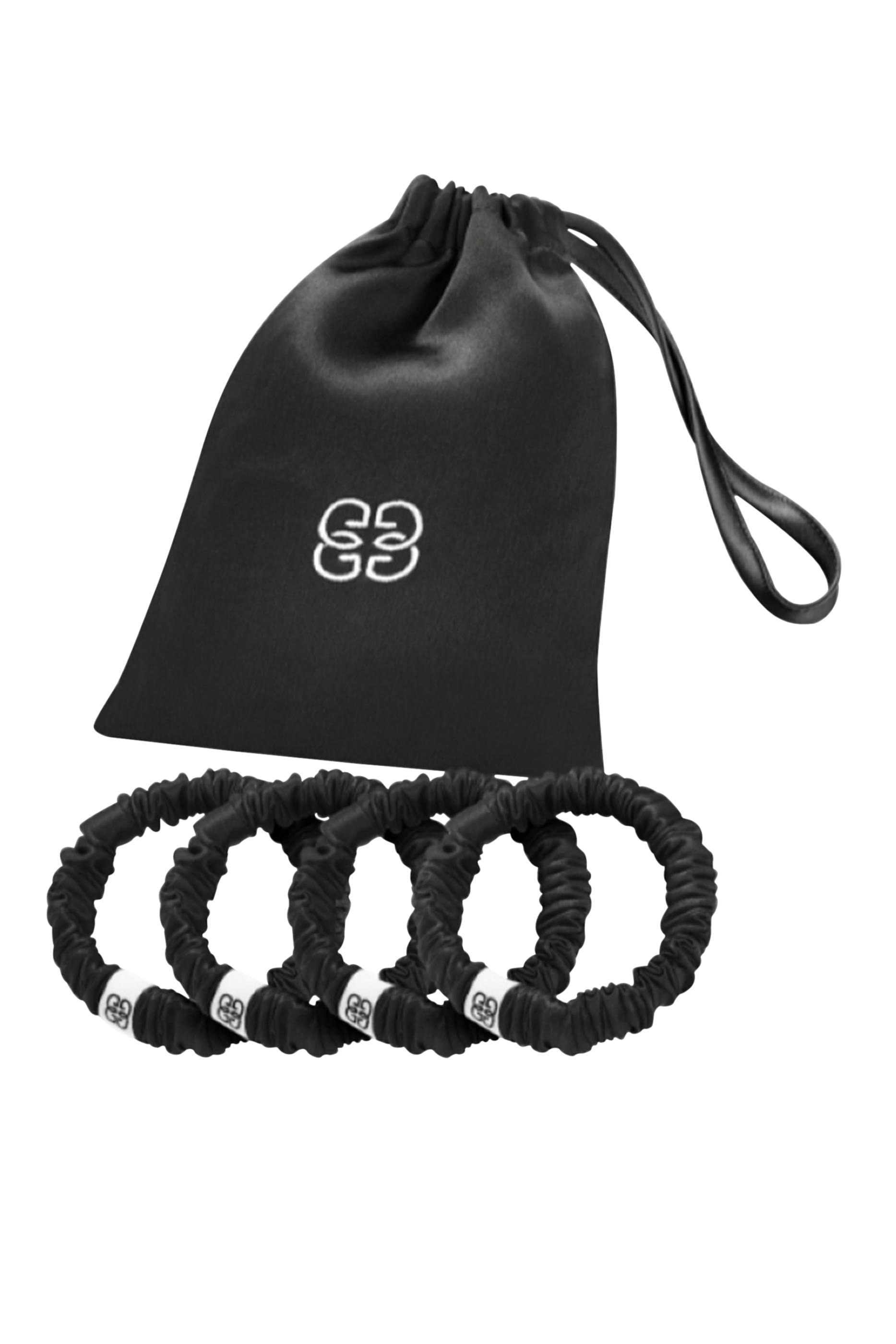 Silk Scrunchie, Set of 4