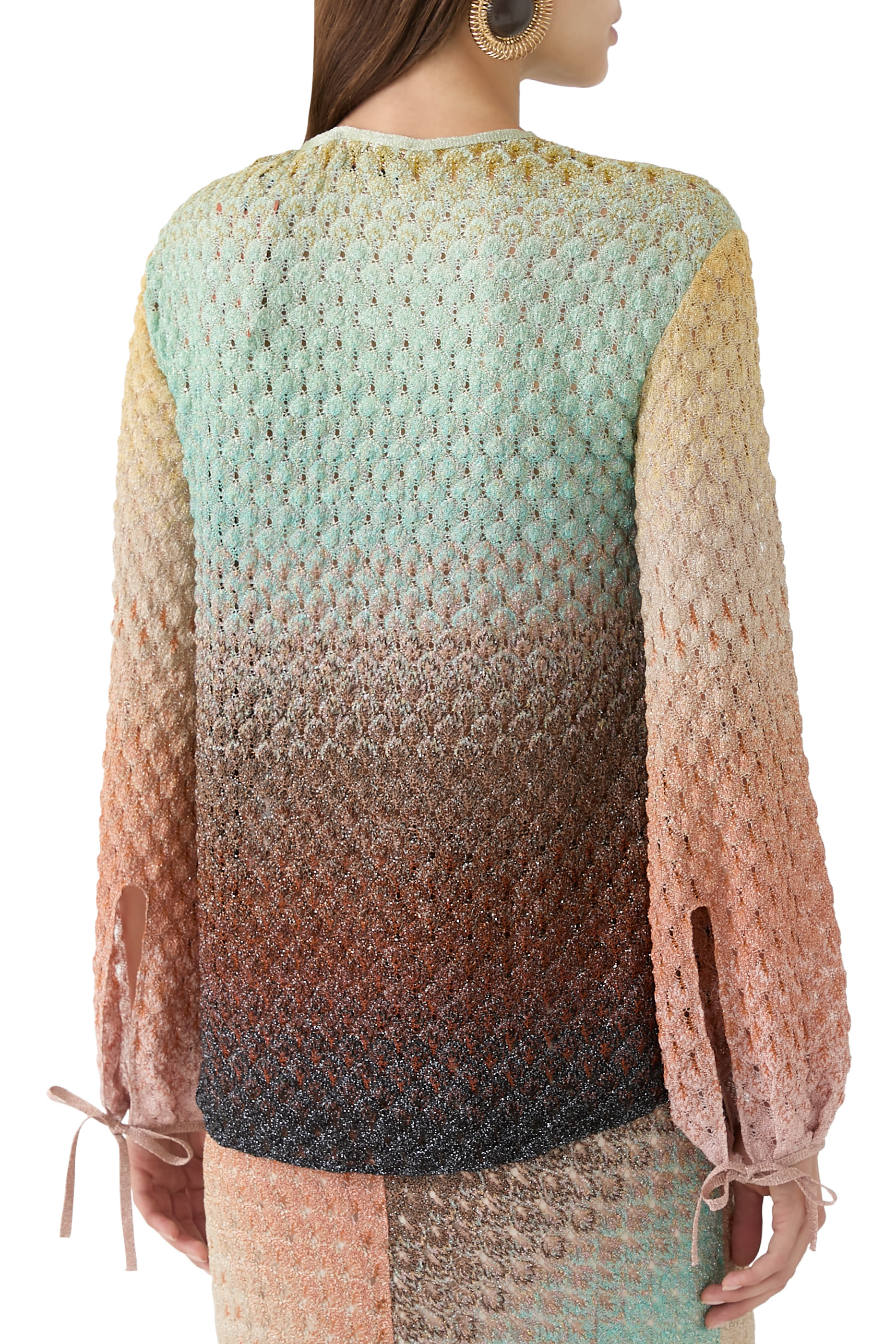 Ombre Degrade Lace Top