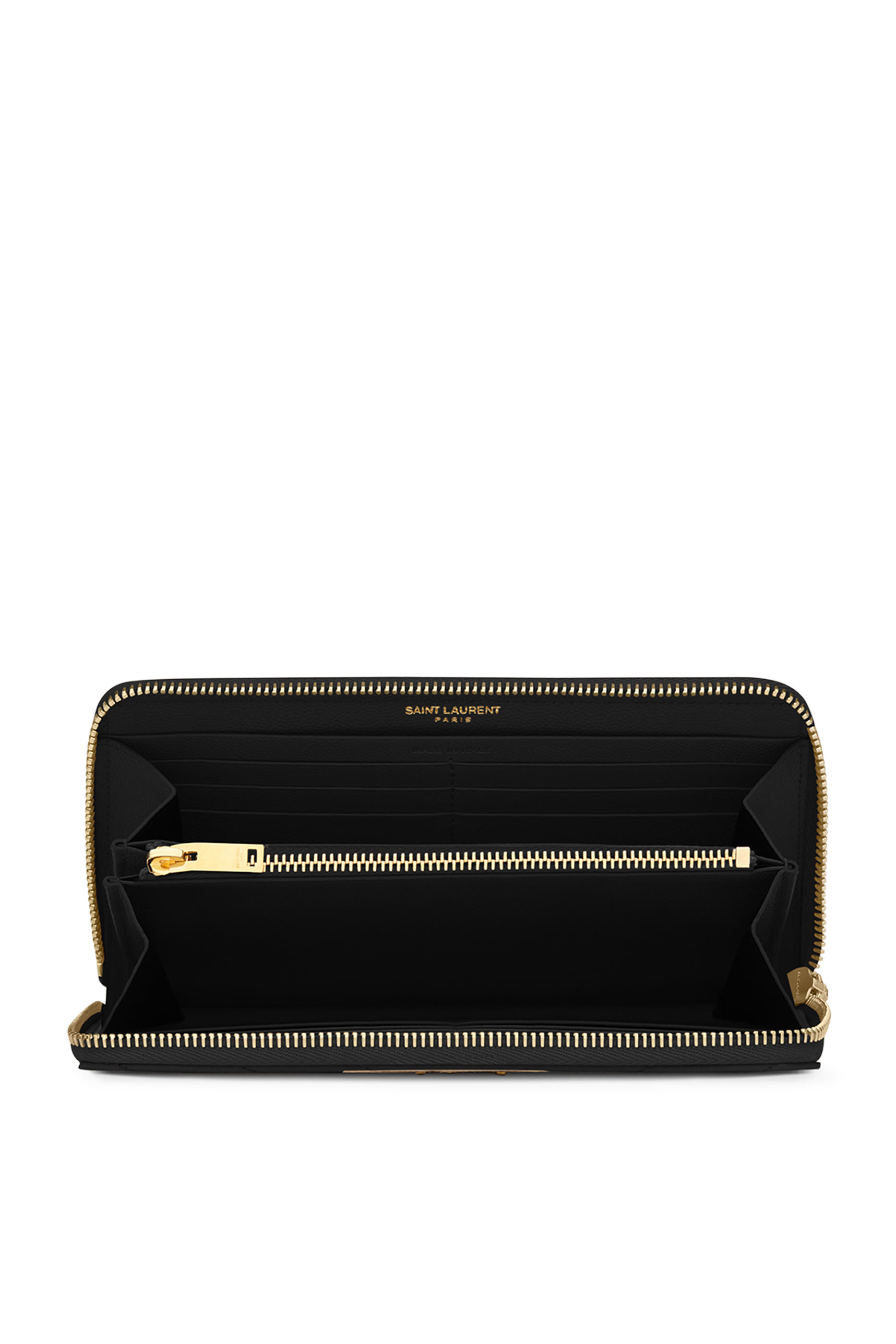 Cassandre Matelass&eacute; Zip Around Wallet in Grain De Poudre Leather