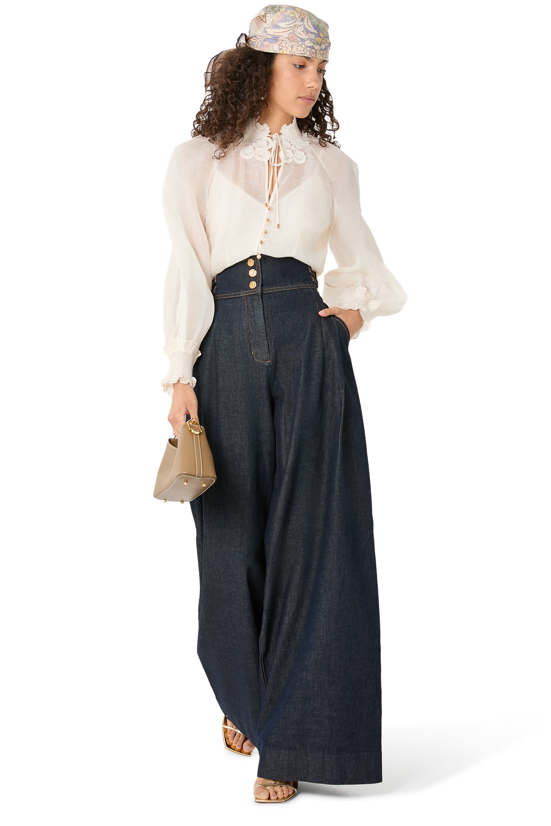  Printed Silk Square Scarf