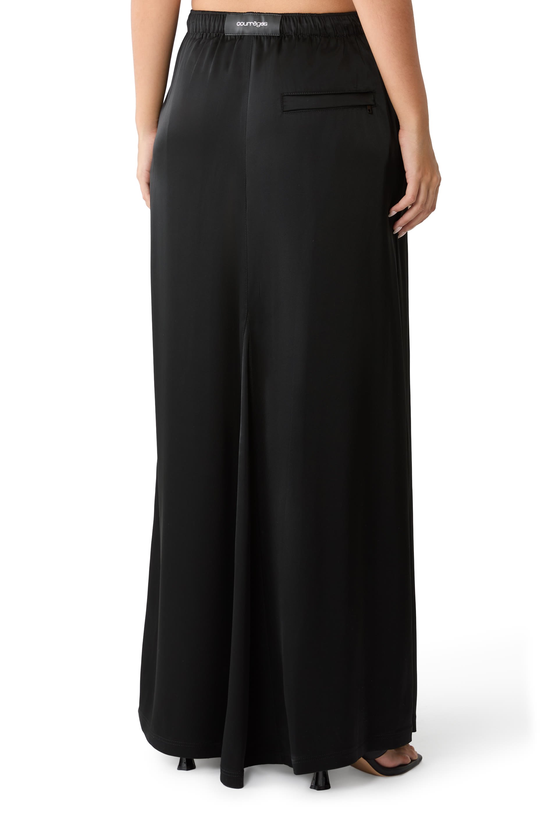  Satin Wide Train Pants 