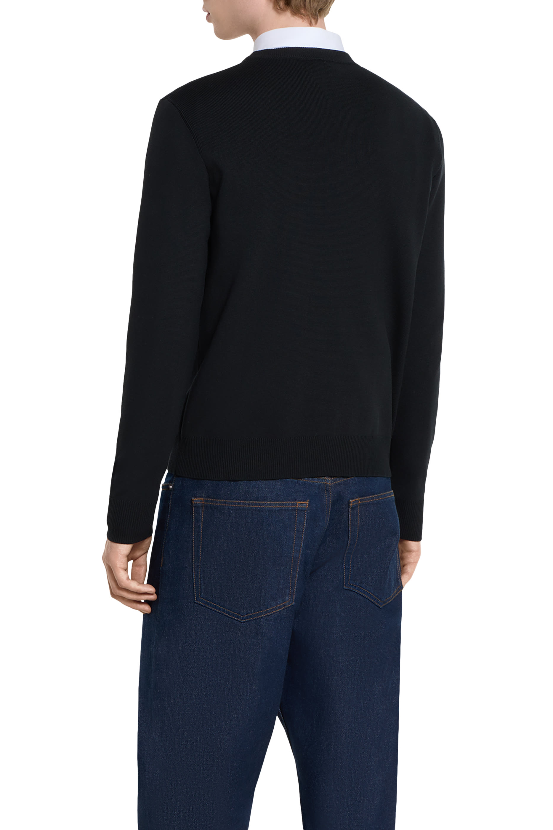 Intarsia Silk Cotton Sweater