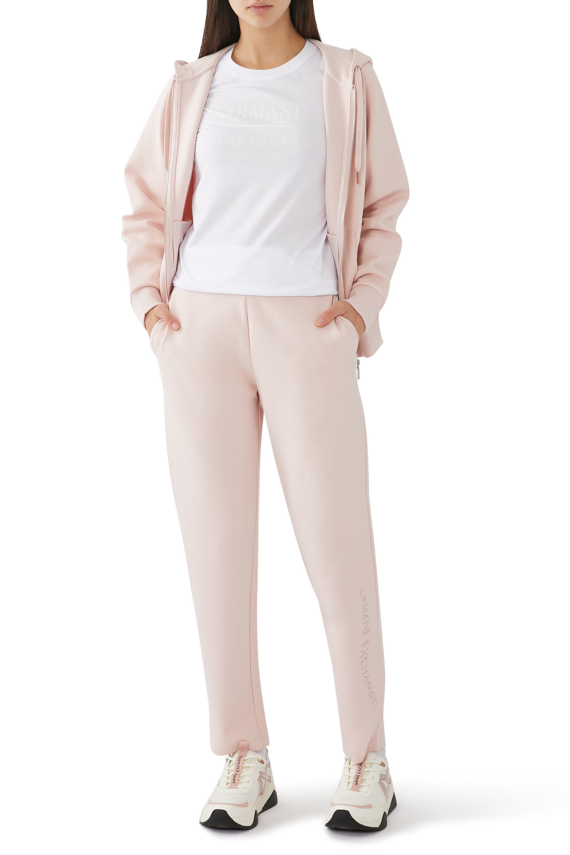 Rhinestone Logo Jogger Pants