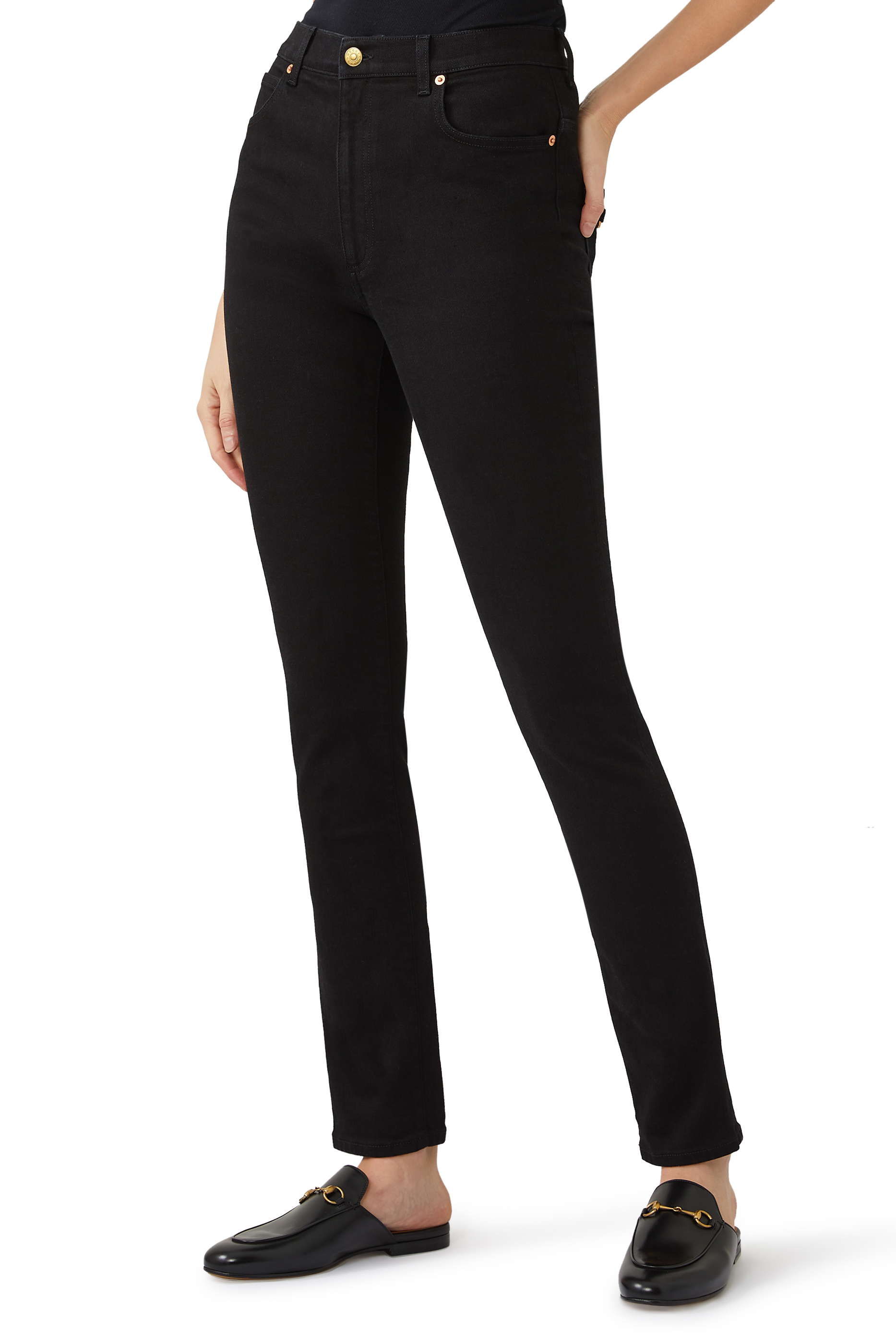 Denim Horsebit SkinnyJeans