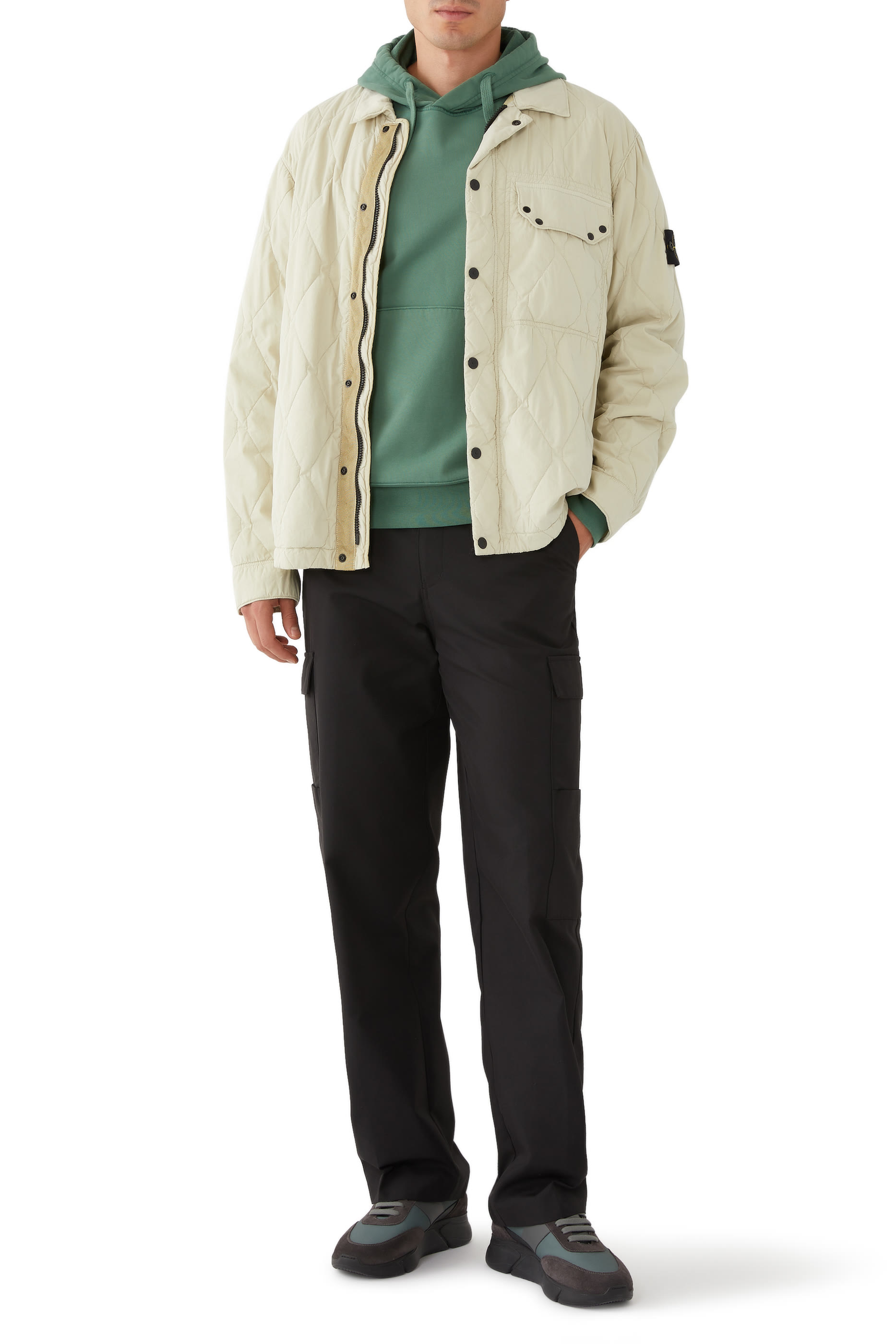 Fili Nylon Cotton Shirt Jacket