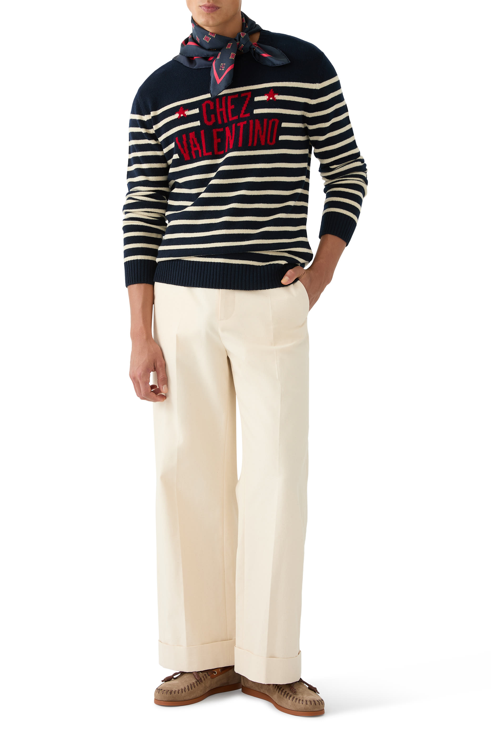 Logo Jacquard Motif Sweater