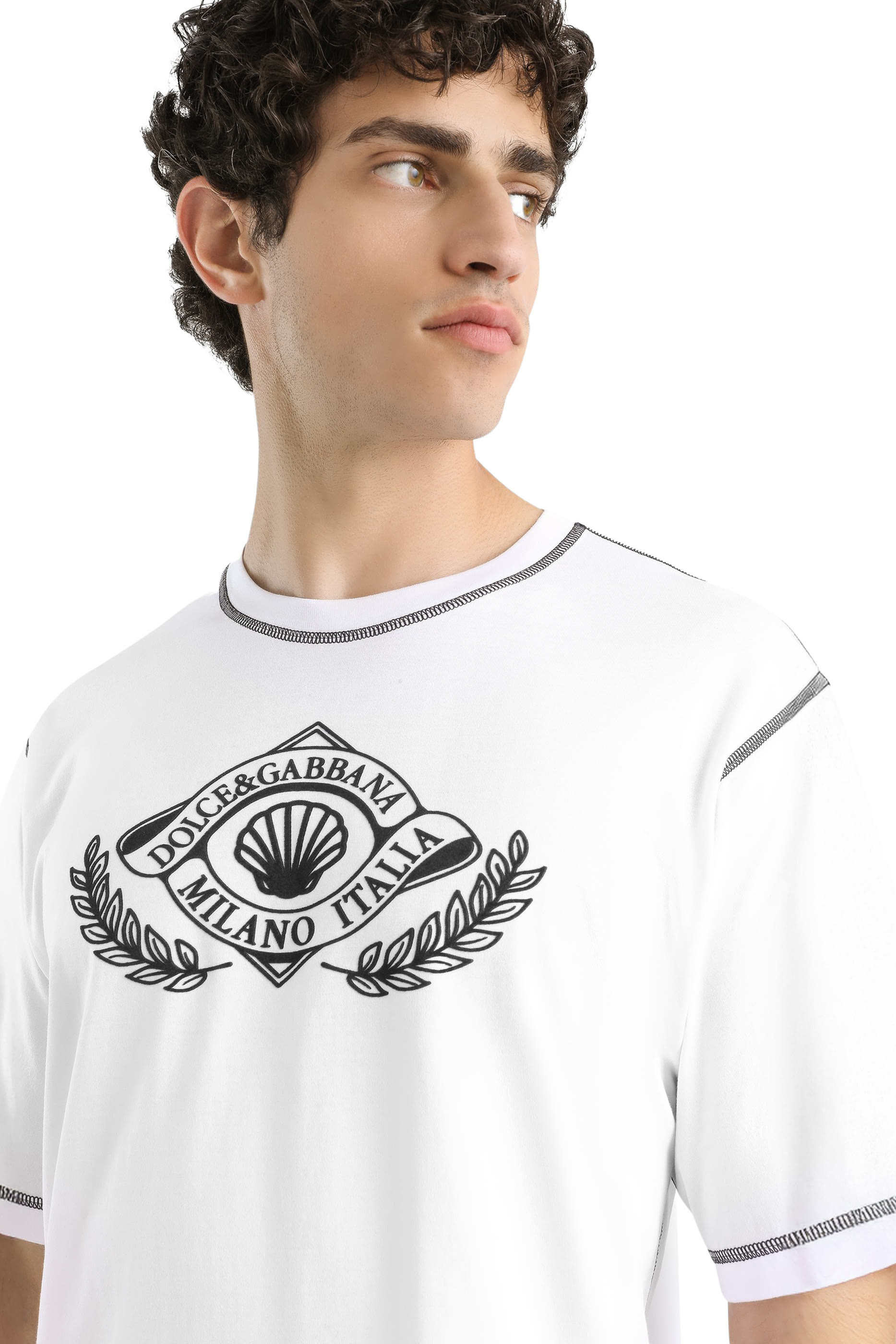  Logo Print Cotton T-Shirt 