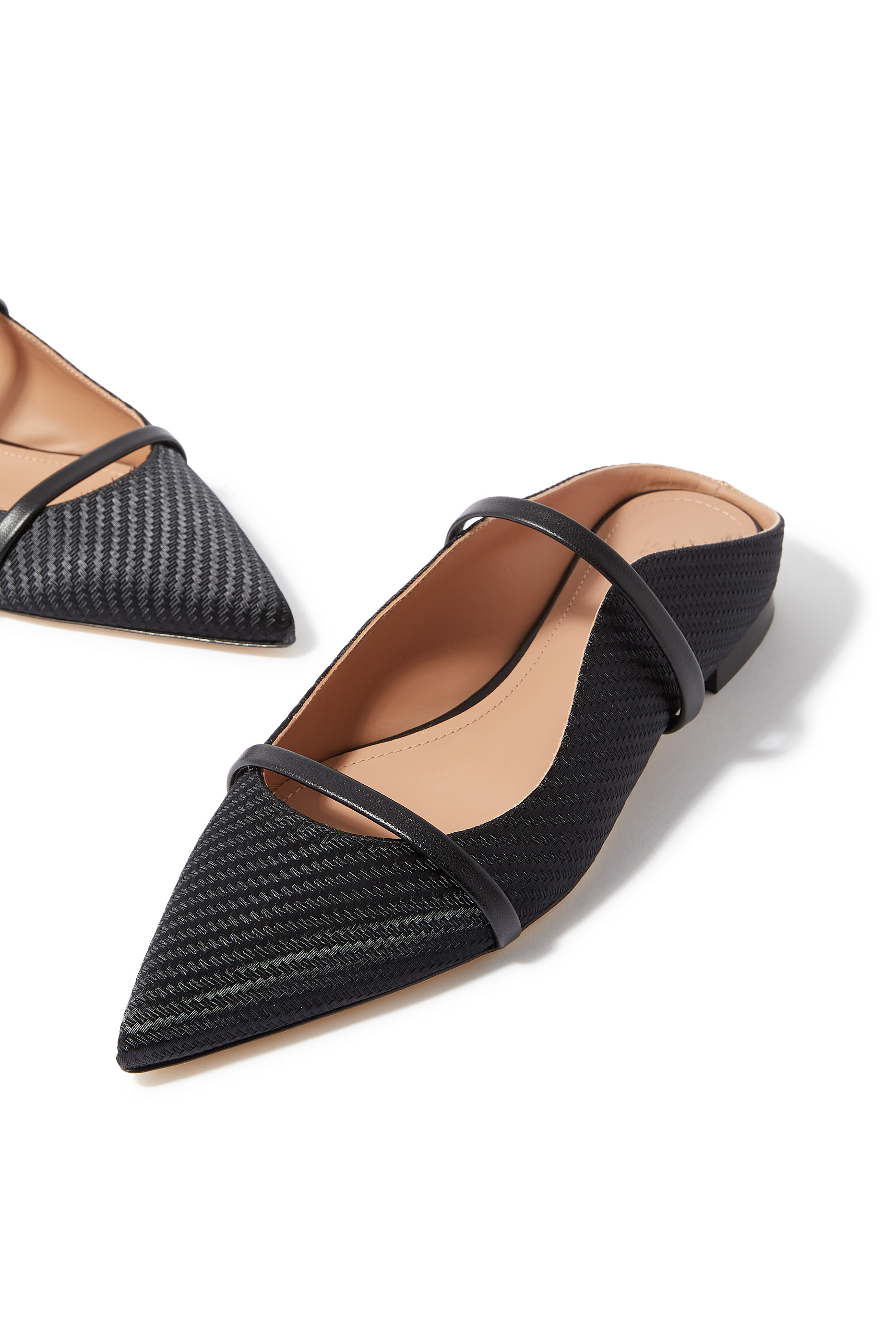 Maureen Woven Satin Flats