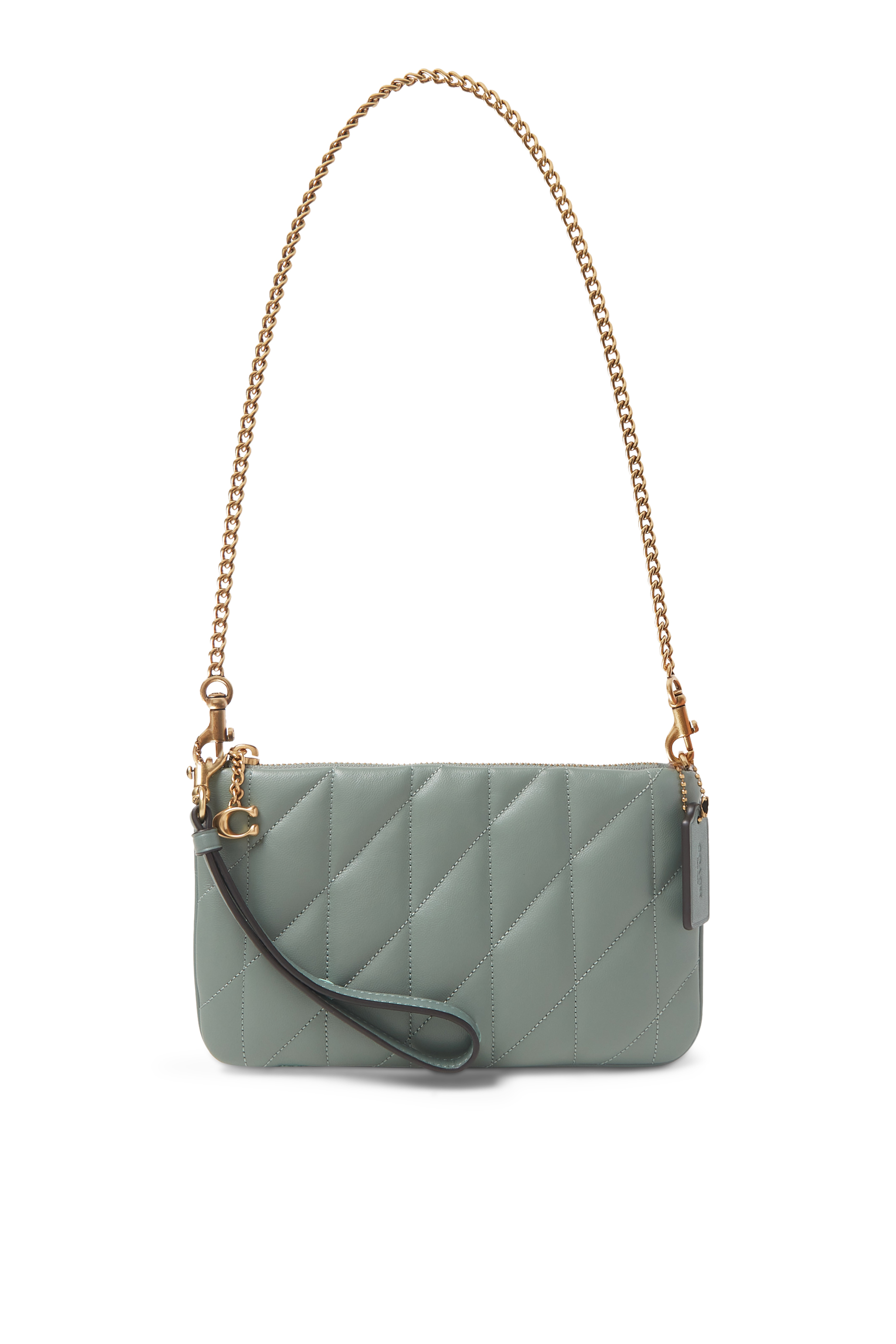 Pouch Bag in Quilted Leather