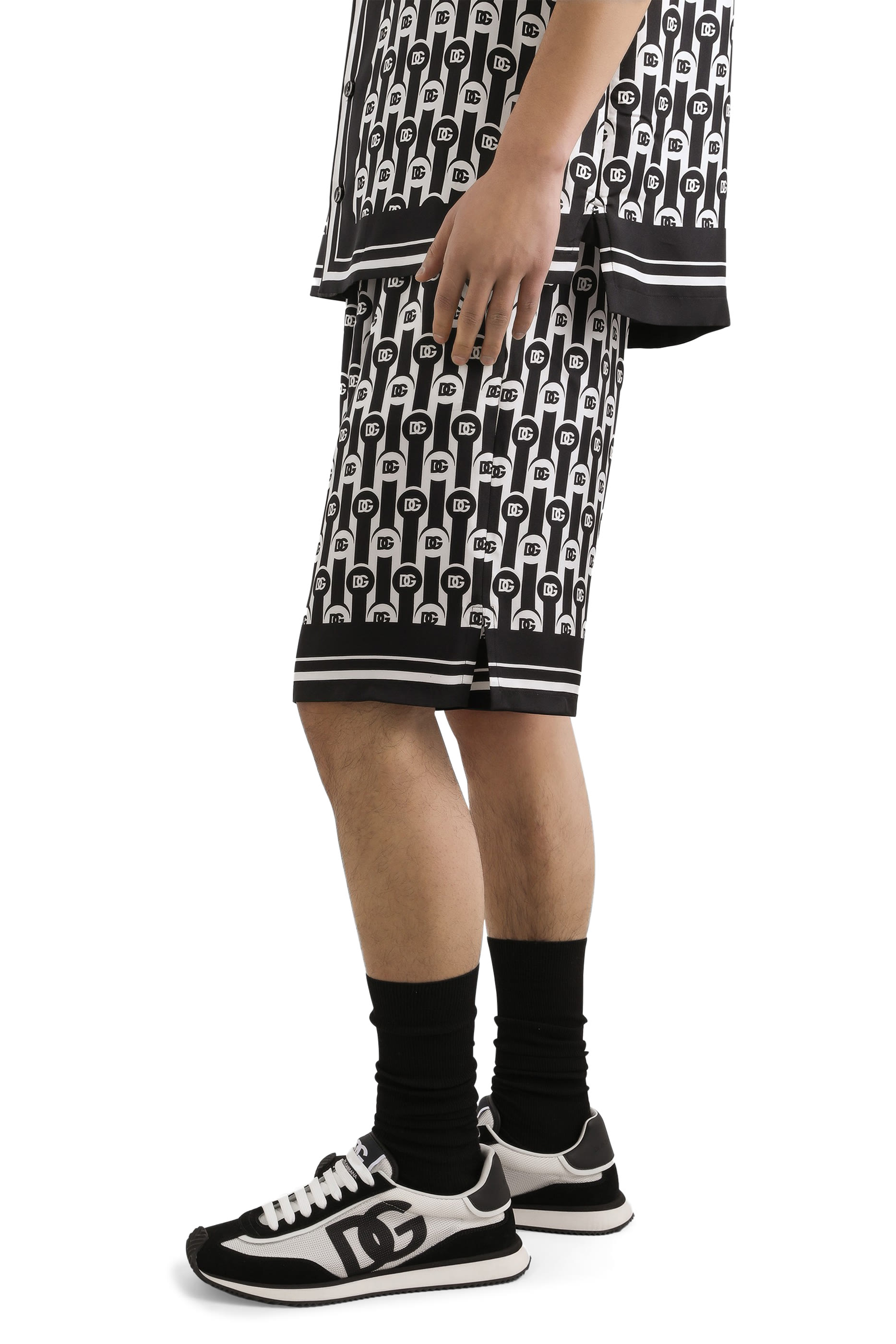 Silk Twill Bermuda Shorts