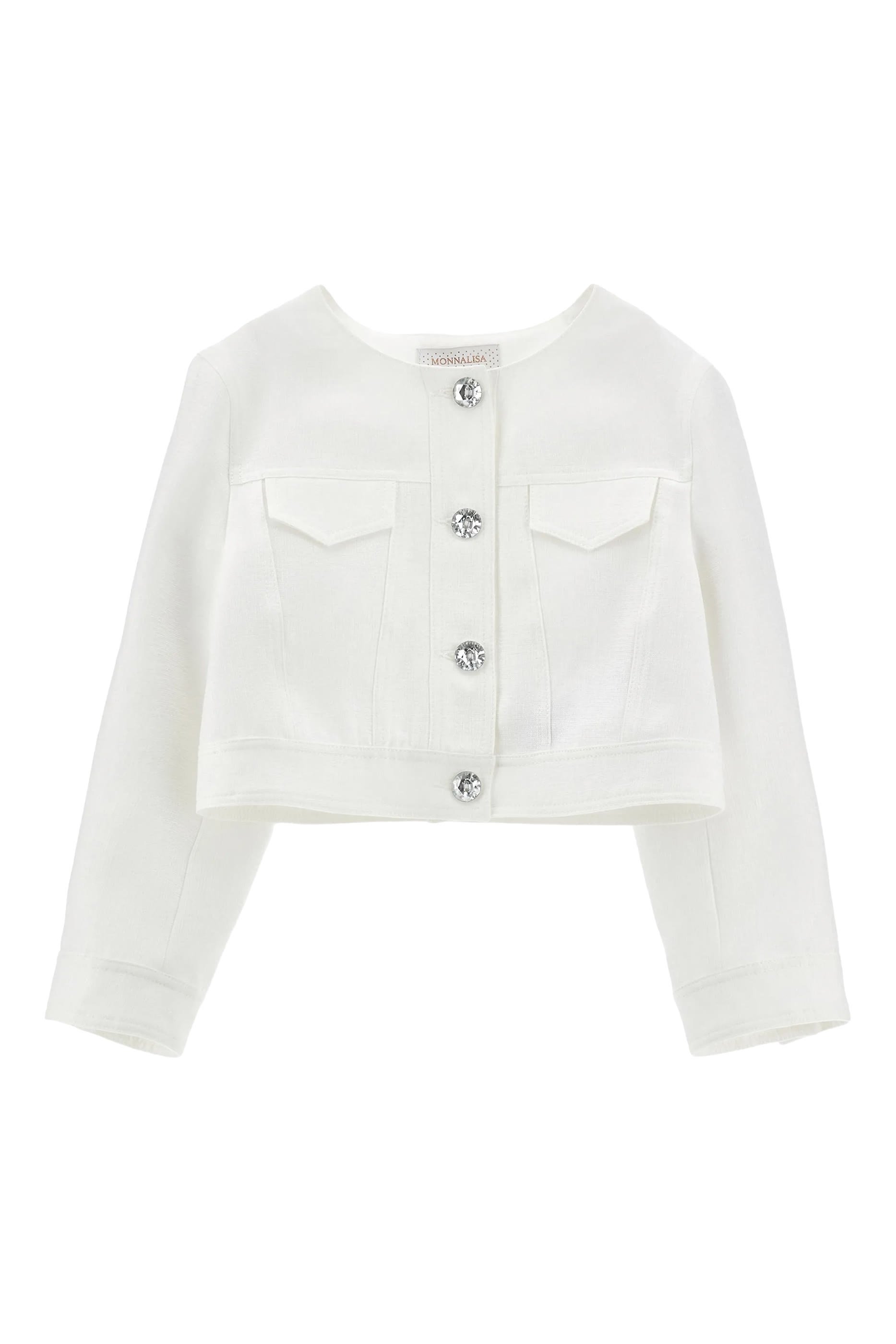 Kids Jacket with Jewel Buttons