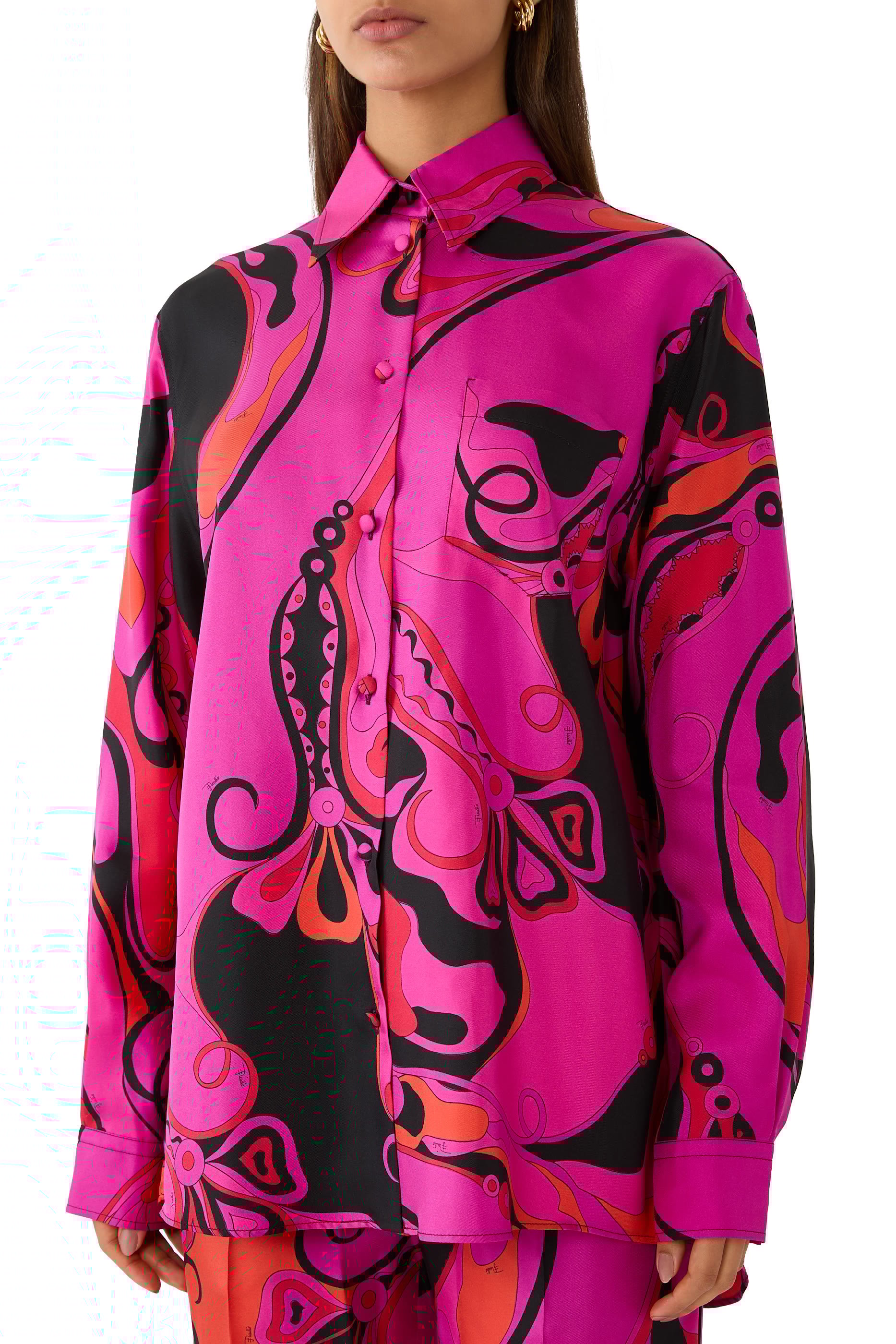 Orchidee Print Shirt