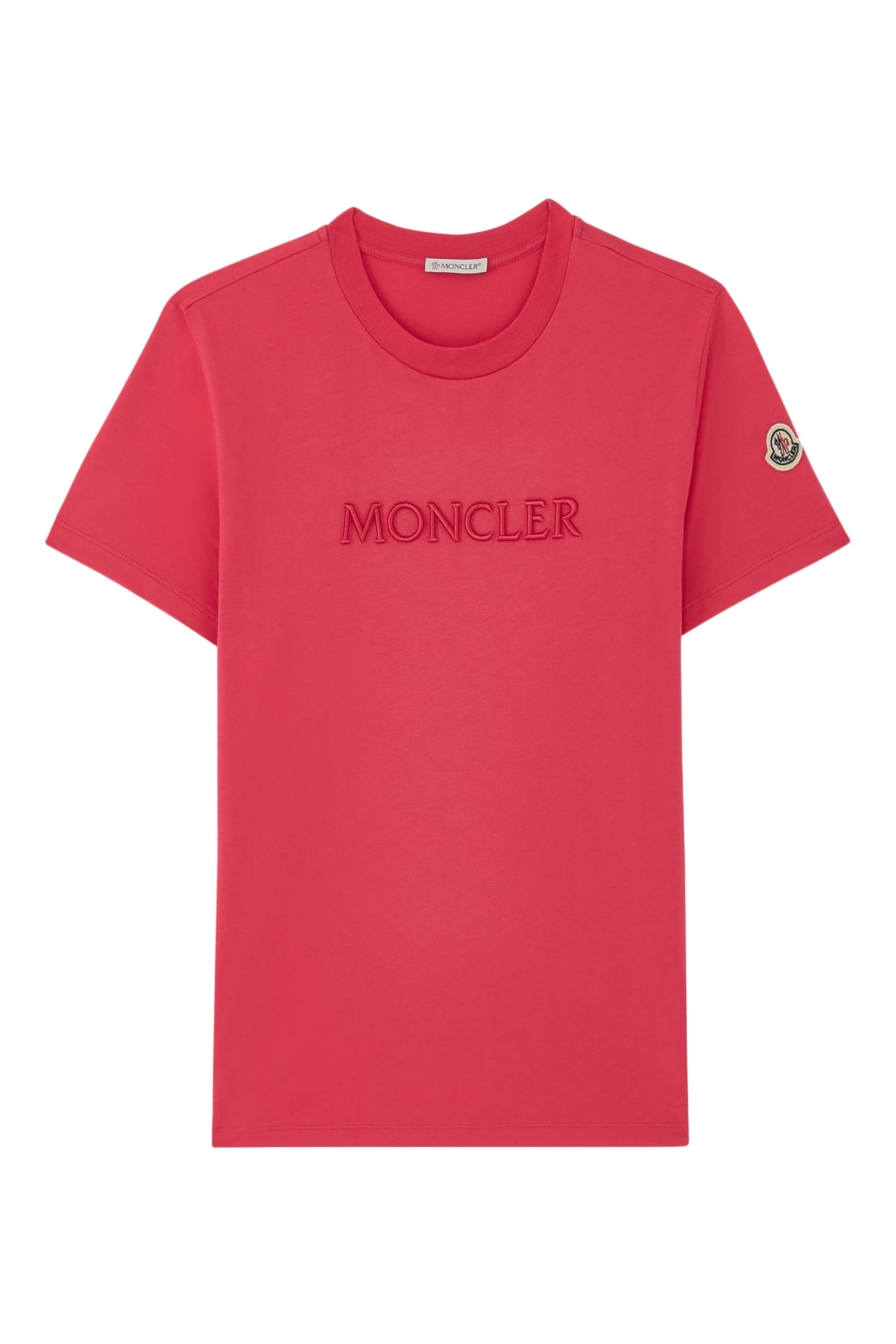 Embroidered Tonal Logo Cotton T-Shirt