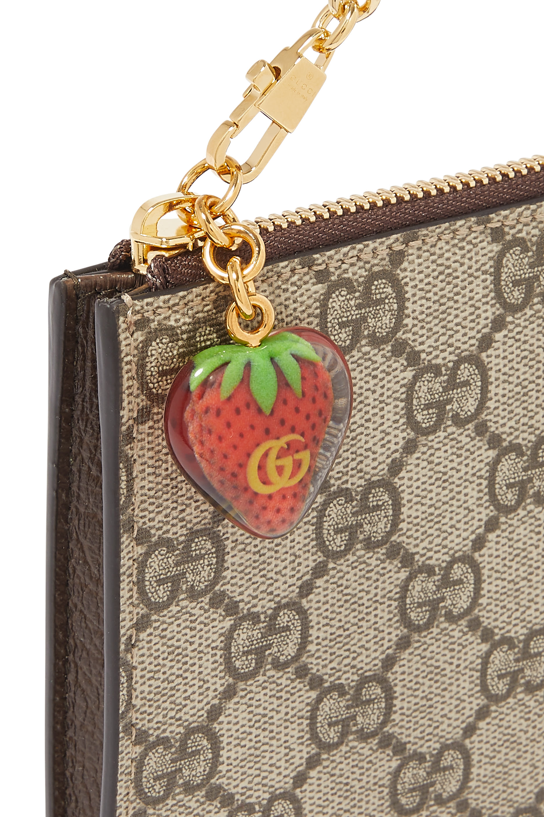 Double G Strawberry Wrist Wallet