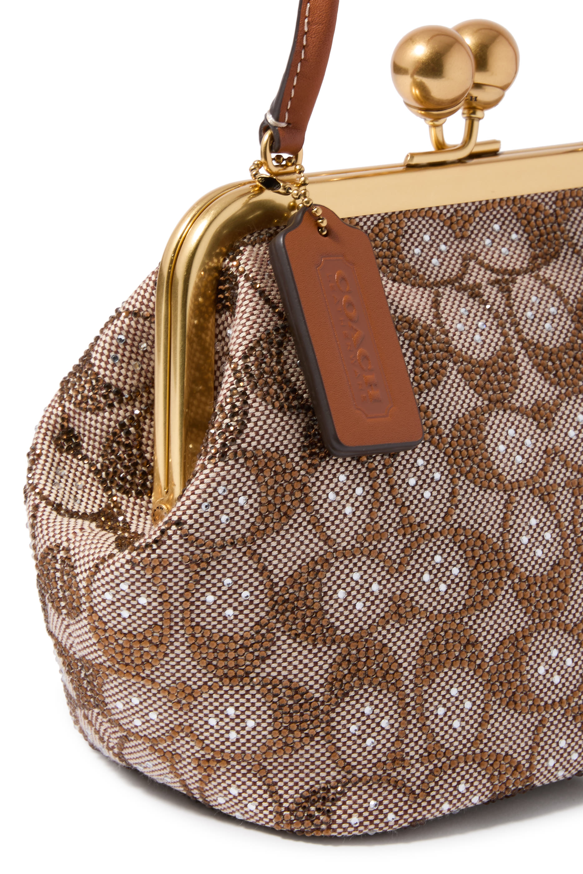 Kisslock Frame Bag 16 in Crystal Signature Jacquard
