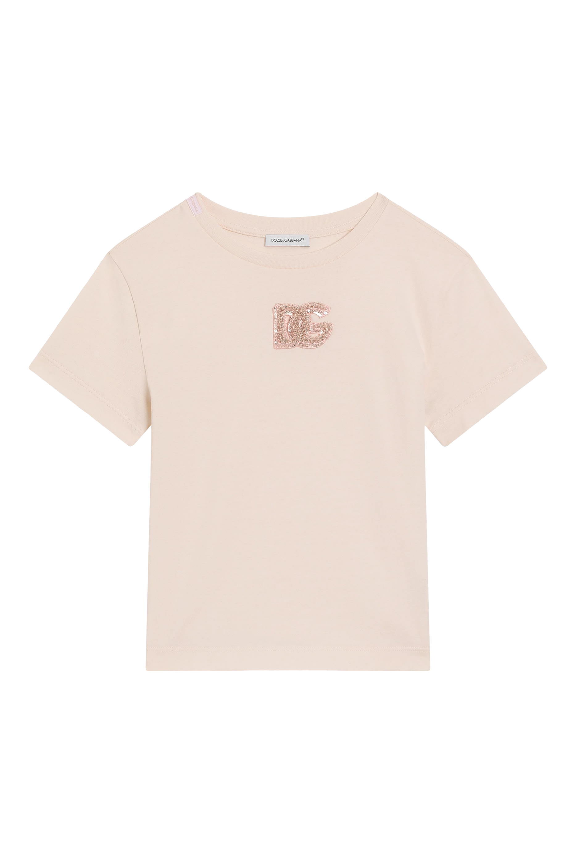 Kids DG Sequin Patch Jersey T-Shirt