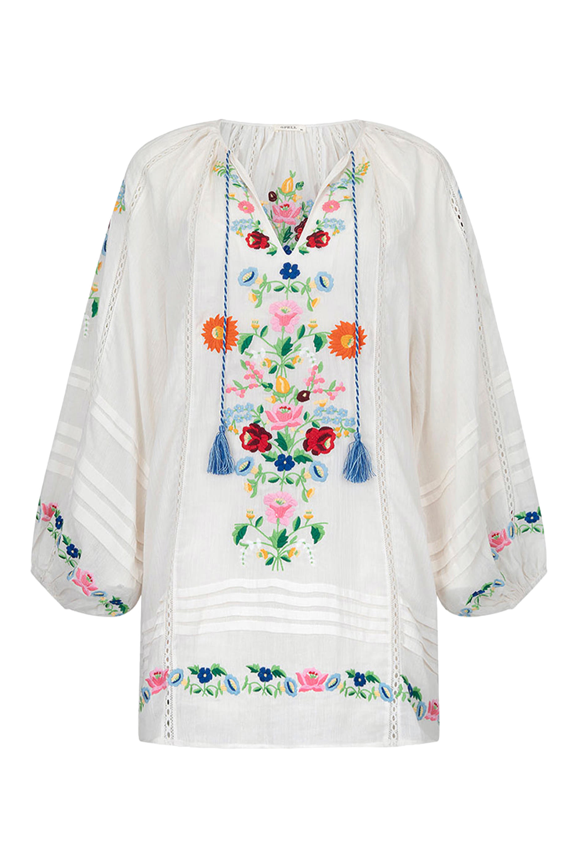 Florapaloosa Embroidered Tunic Dress